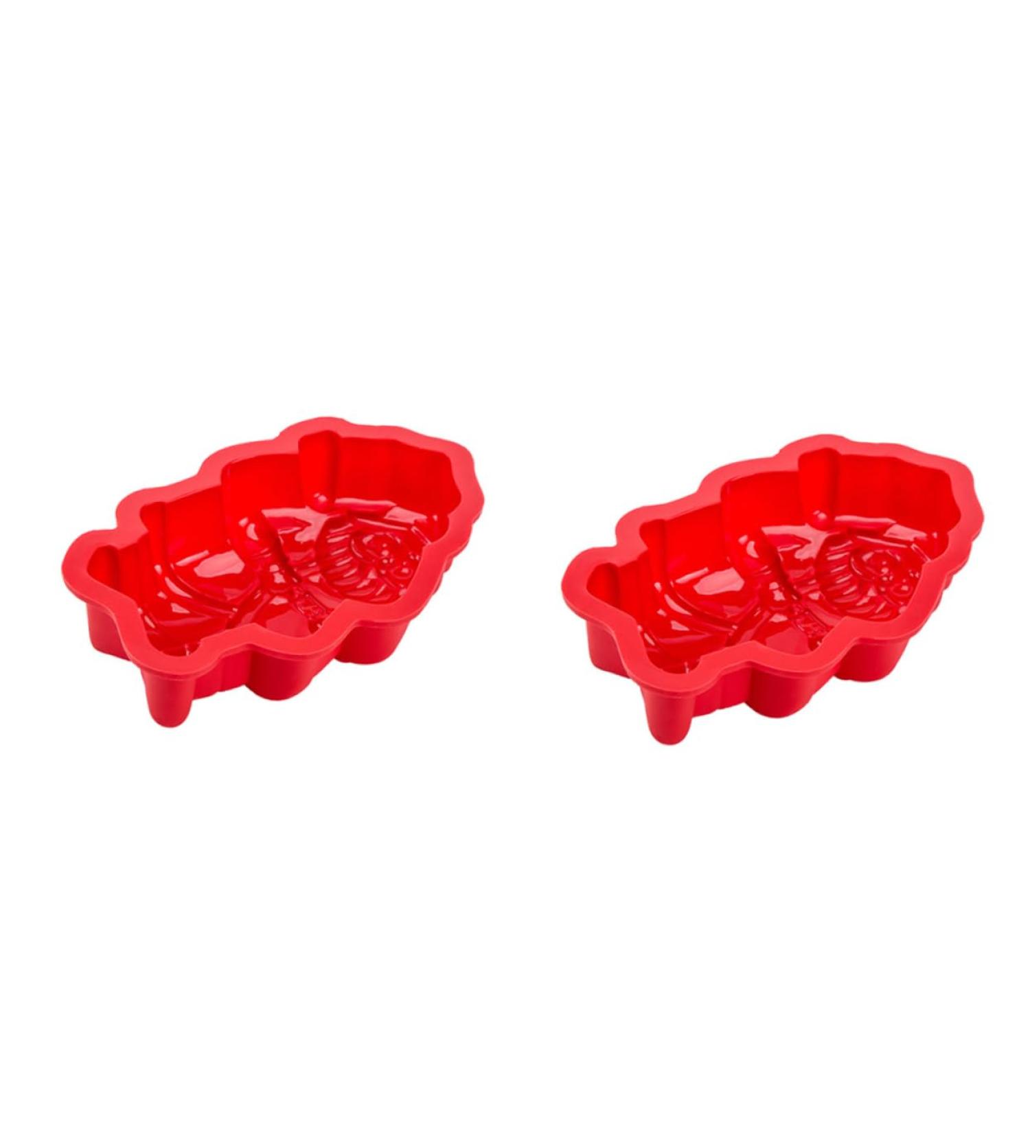 BIUDECO Christmas Cake Mould 2 Pcs Baking Mold Silicone Molds Santa Claus Silicone Mold Dessert Making Mold Christmas Bakeware 18.2X11.5X3CM As Shown - Buy Online on GoSupps.com