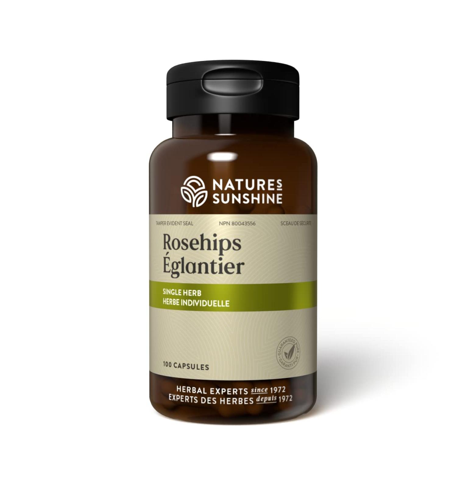 Nature's Sunshine Rosehips 100 capsules - Buy Online on GoSupps.com