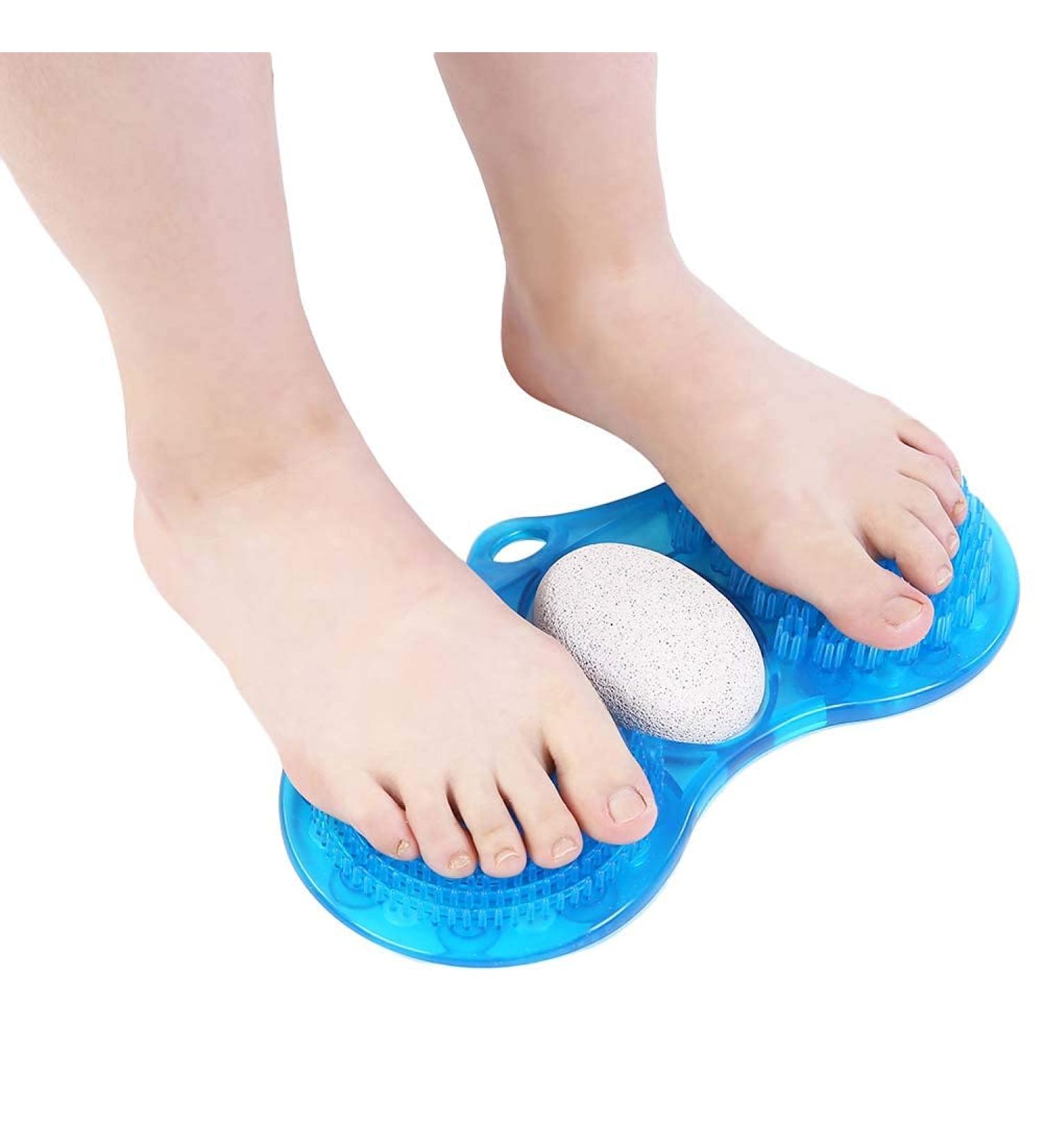 TARSHYRY Shower Foot Scrubber Massager - Pumice Stone for Shower Floor | Improve Foot Circulation, Remove Dead Skin, Reduce Foot Pain - Buy Online on GoSupps.com