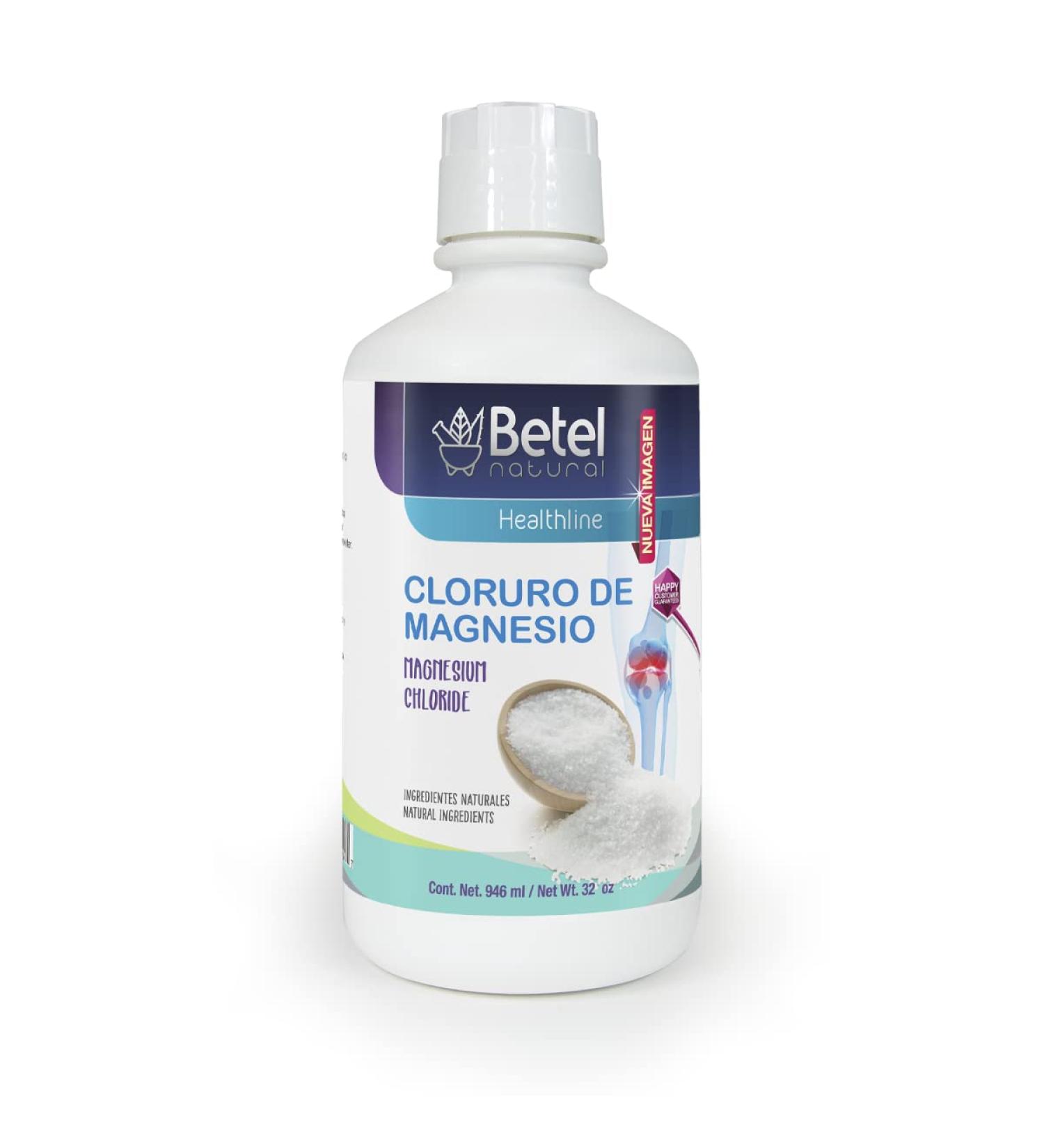 Betel Natural Magnesium Chloride Liquid - 32 Oz | Natural Flavor | Cloruro de Magnesio - Buy Online on GoSupps.com