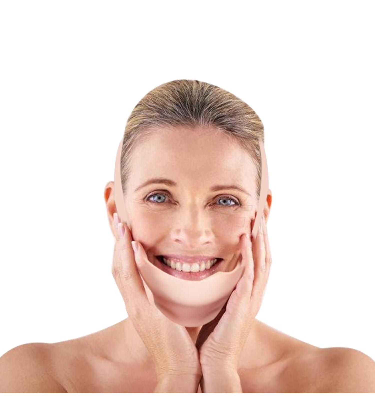 Silicone Double Chin Reducer V Face Firming Belt for Tightening Skin - Prevent Sagging - Buy Online on GoSupps.com