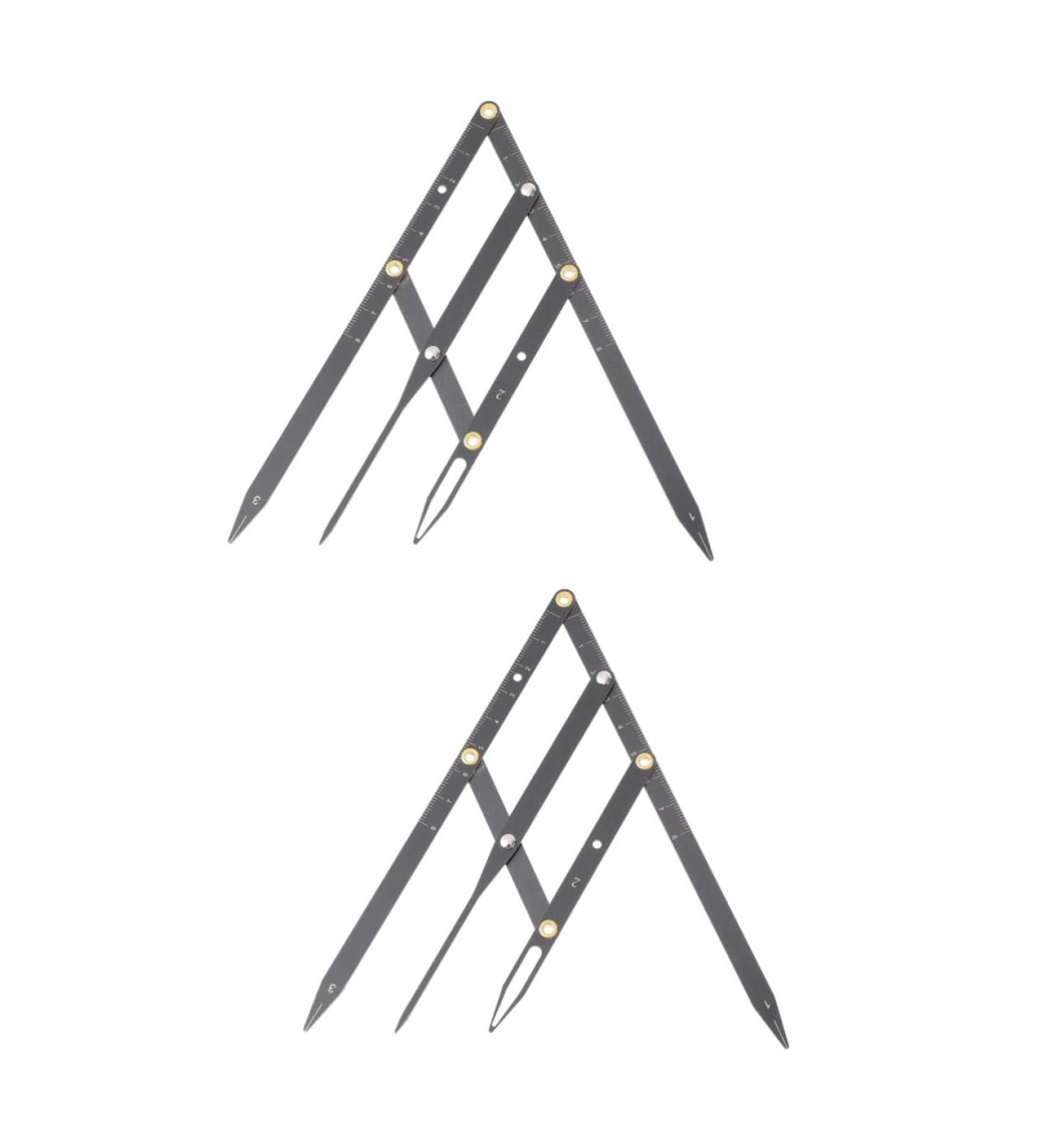 Ipetboom 2pcs Eyebrow Scale Vernier Caliper Gauge Ruler Eyebrow Measuring Ruler Adjustable Positioning Ruler 16X4.5X0.6CMx2pcs Blackx2pcs - Buy Online on GoSupps.com