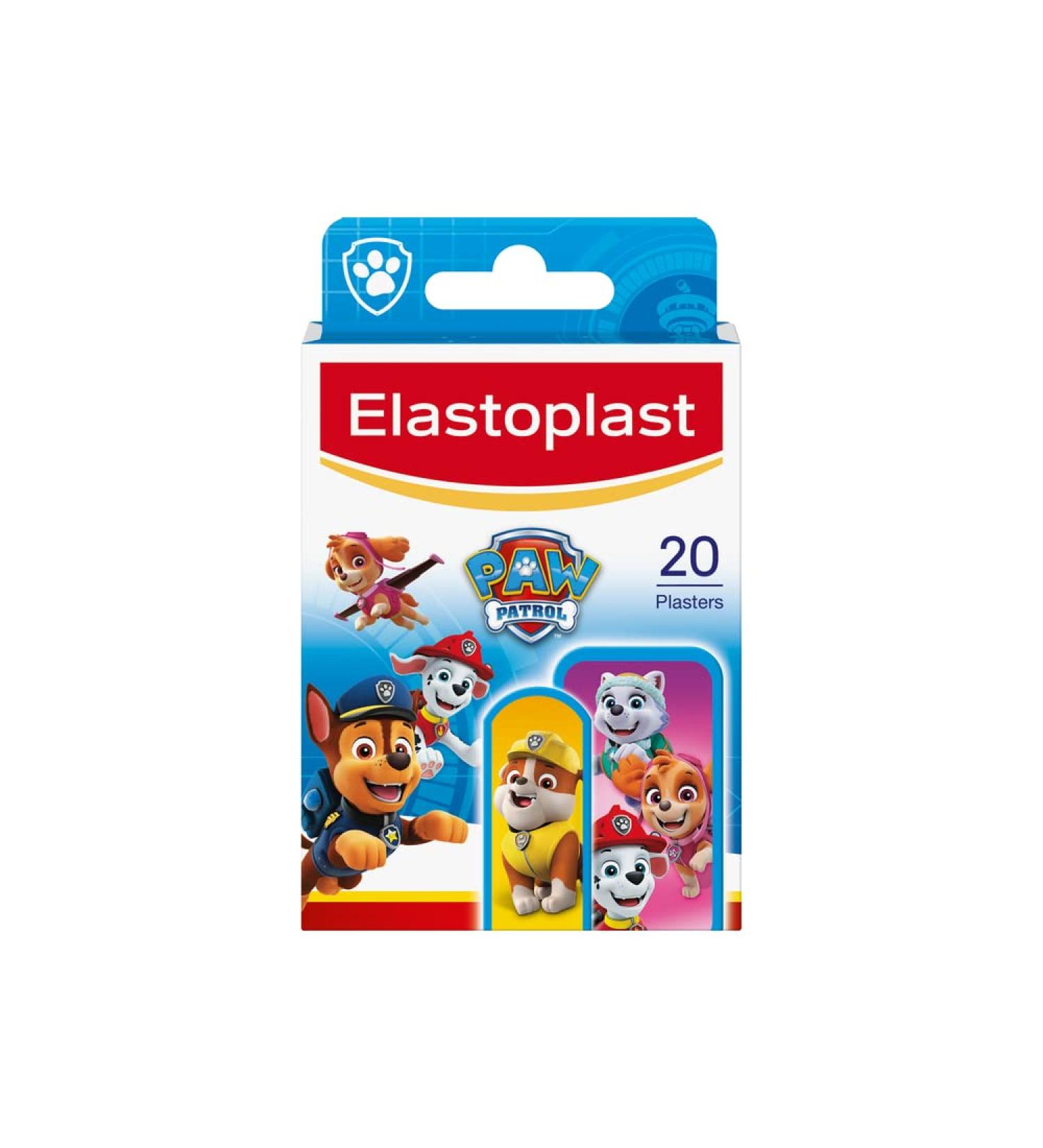 Elastoplast Paw Patrol Plasters - Assorted Sizes (20 Pieces) | Kid-Friendly First Aid Plasters with Fun Designs - Buy Online on GoSupps.com