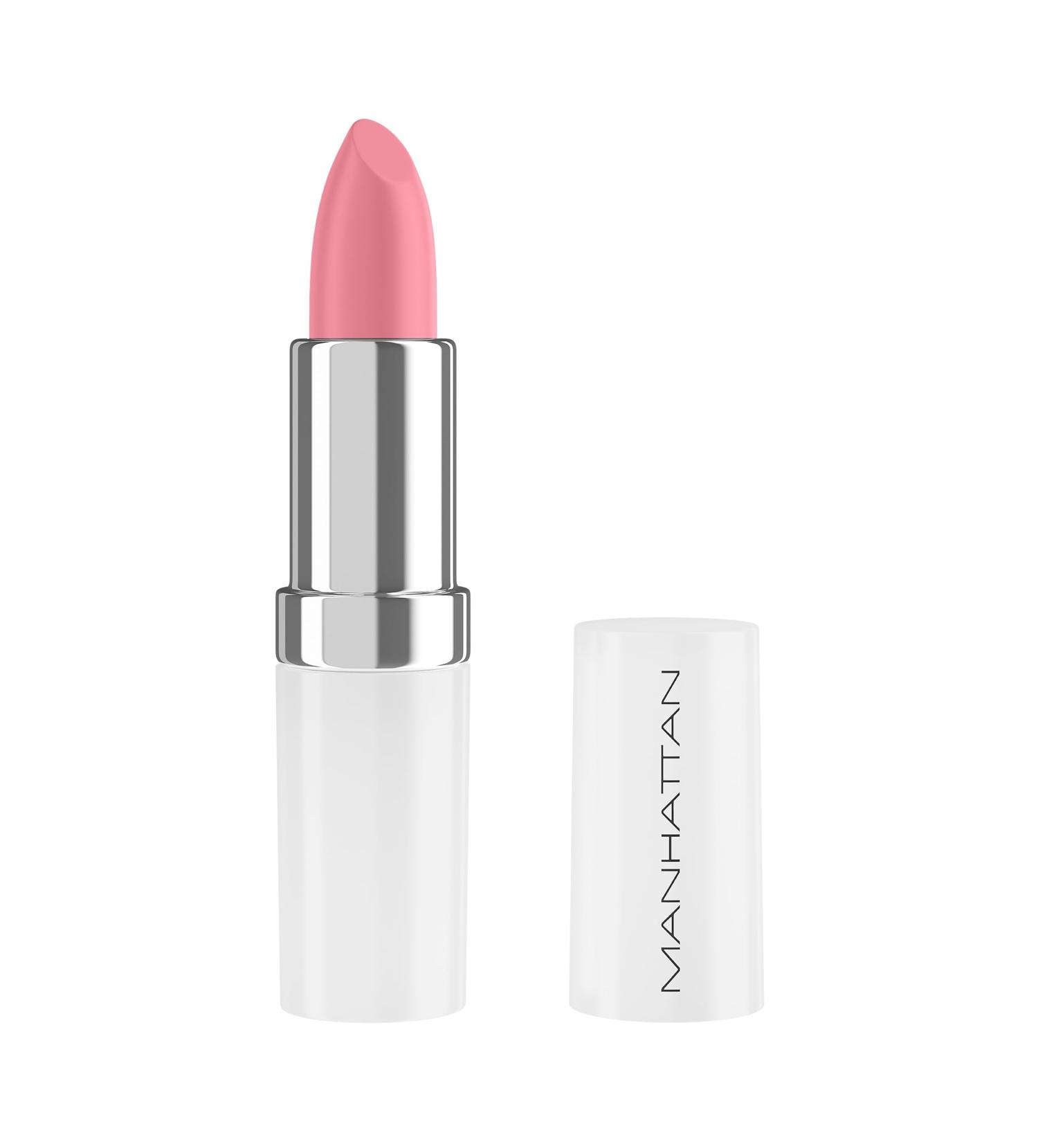 Manhattan Lasting Perfection Satin Lipstick 990 Pink Blush Lipstick for intense long-lasting color and moisturizing care - Buy Online on GoSupps.com