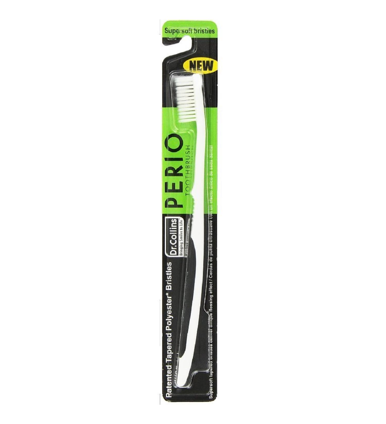 Dr. Collins Perio Supersoft Bristle Toothbrush 6-Pack - Assorted Colors - Buy Online on GoSupps.com