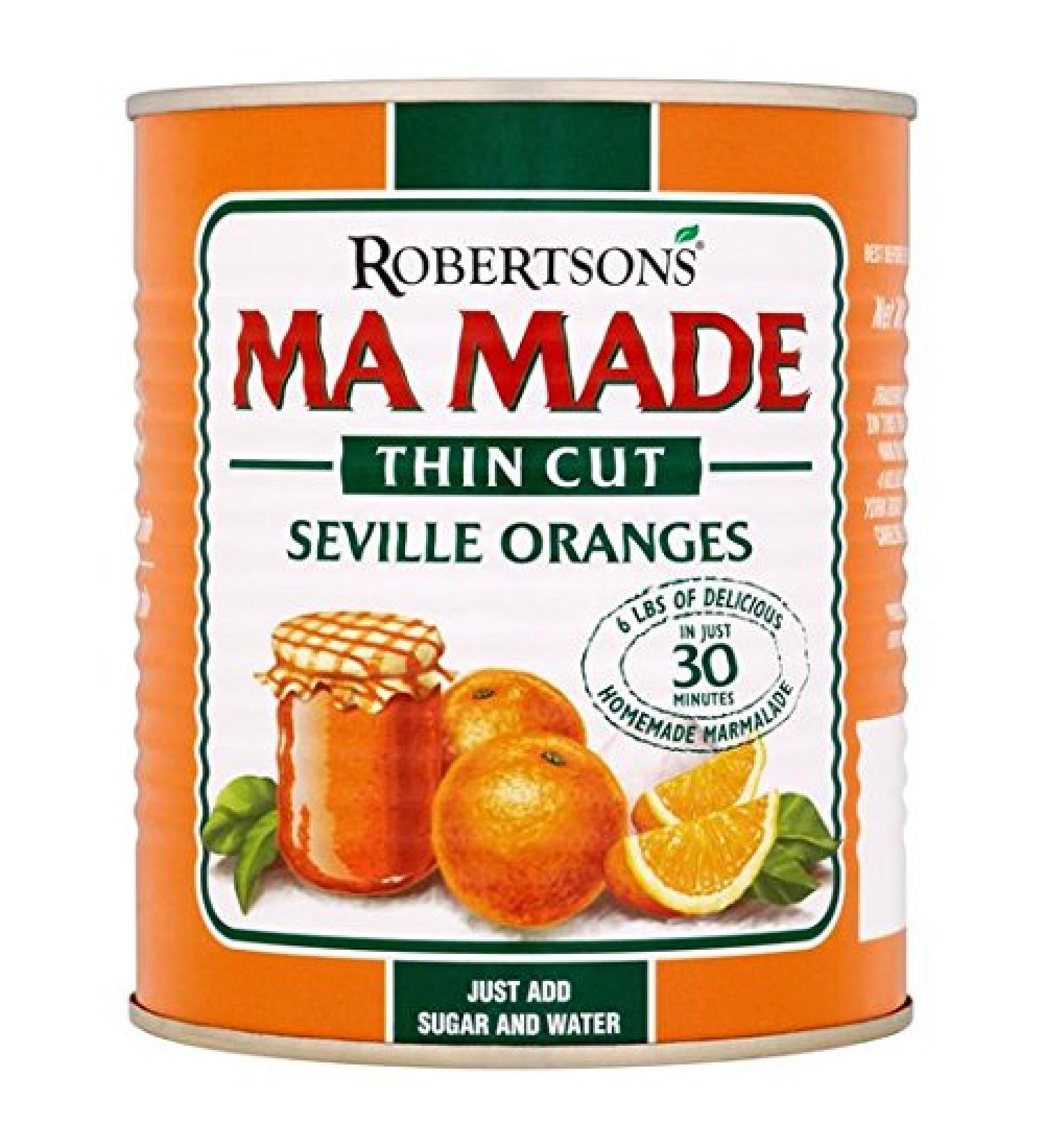 Ma Made Prepared Seville Oranges Thin Cut 850g