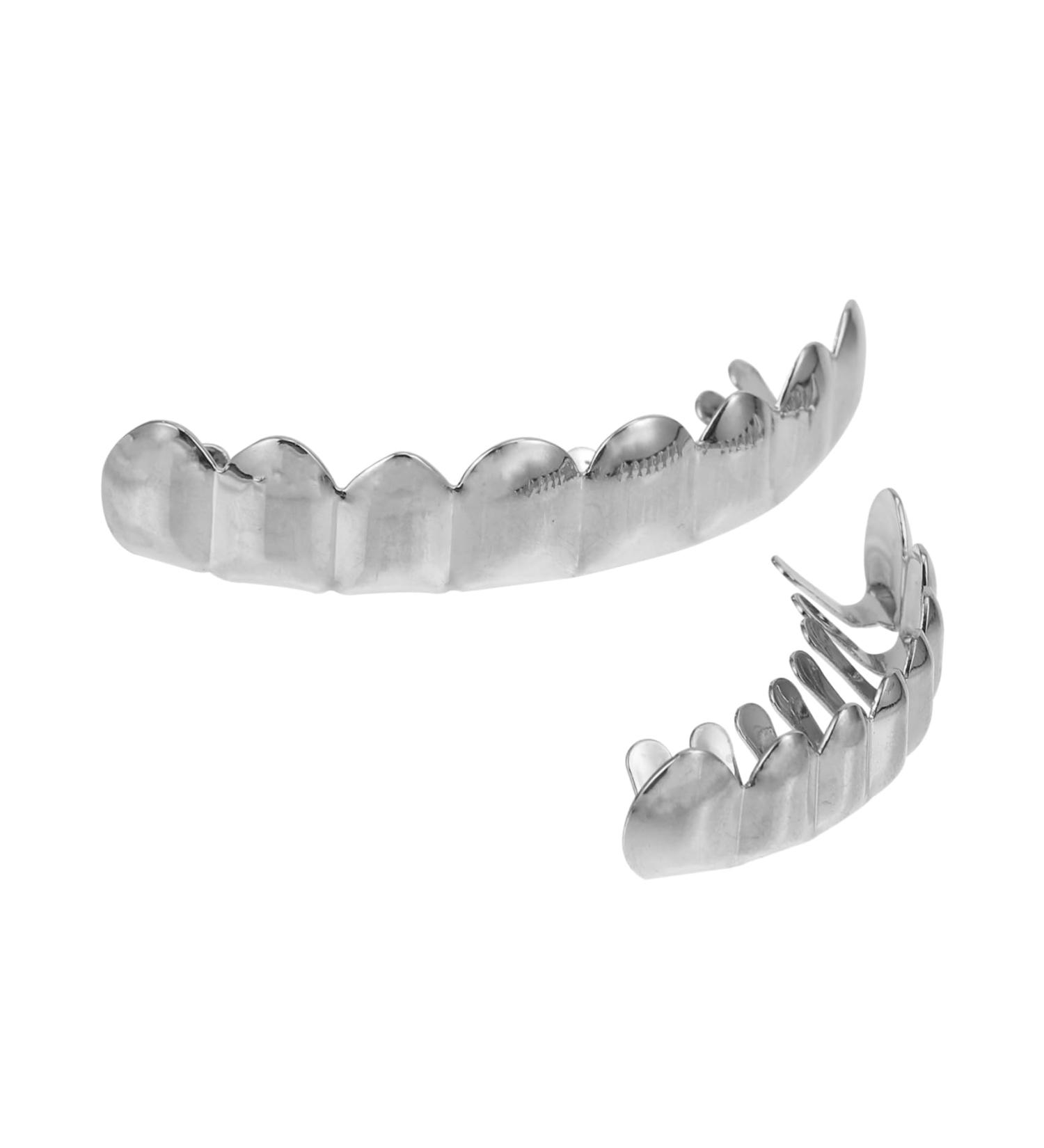Alasum 2 Sets Denture Props for Cosplay Halloween & BBQ Decor - Vampire Hip Hop Devil Man Costumes - Buy Online on GoSupps.com