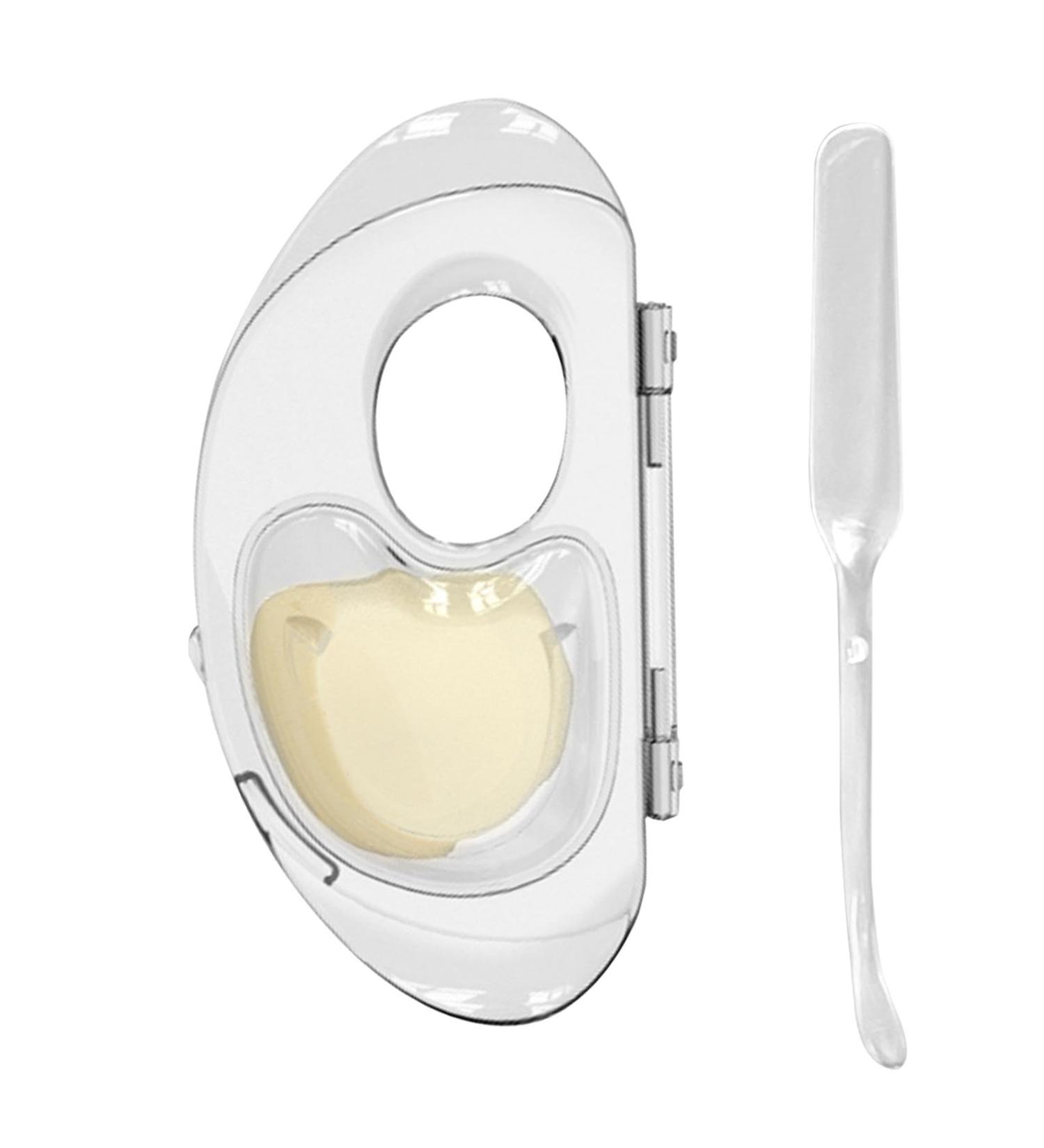  Tewzafiya Cosmetic Palette with Blender Stick Acrylic Makeup Palette with Stick - Acrylic Cosmetic Tray Makeup Mixing Palettes with Finger Hole for Lipsticks Cos - Buy Online on GoSupps.com