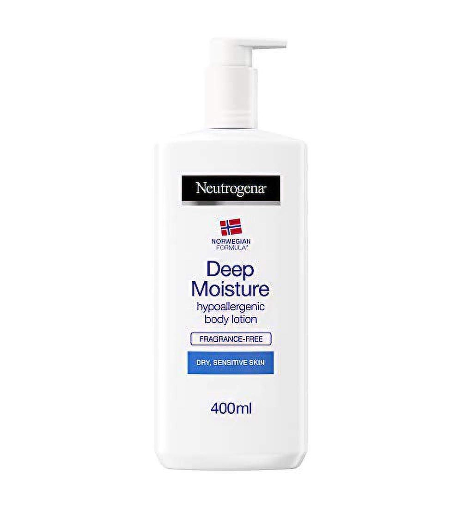 Neutrogena Norwegian Formula Deep Moisture Body Lotion for Dry and Sensitive Skin - 400 ml - Buy Online on GoSupps.com