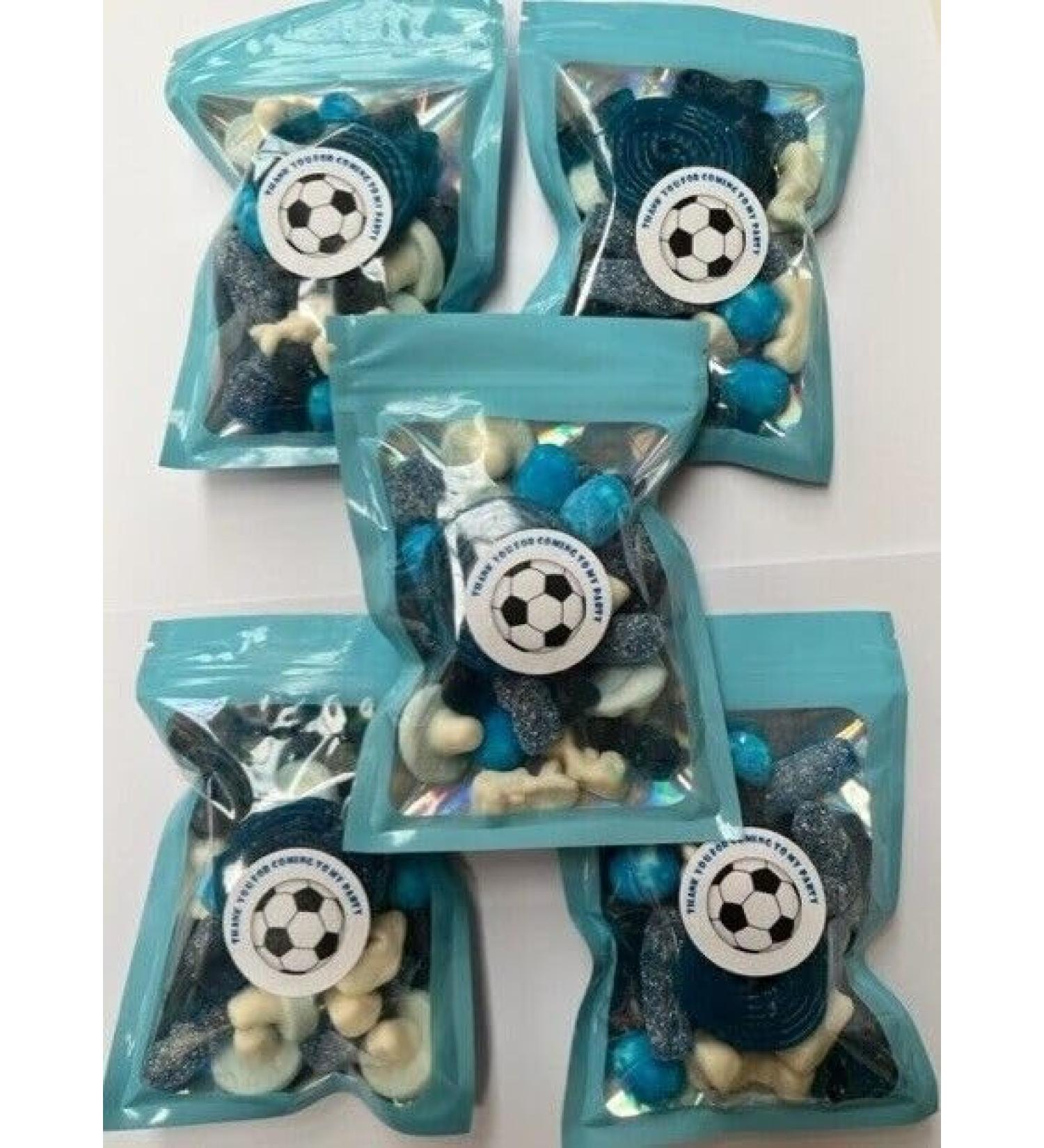 Blue Football Birthday Gummy Jelly Sweet Pouch Mix Party Bag Kids Blue Pick Mix x 12 - Buy Online on GoSupps.com