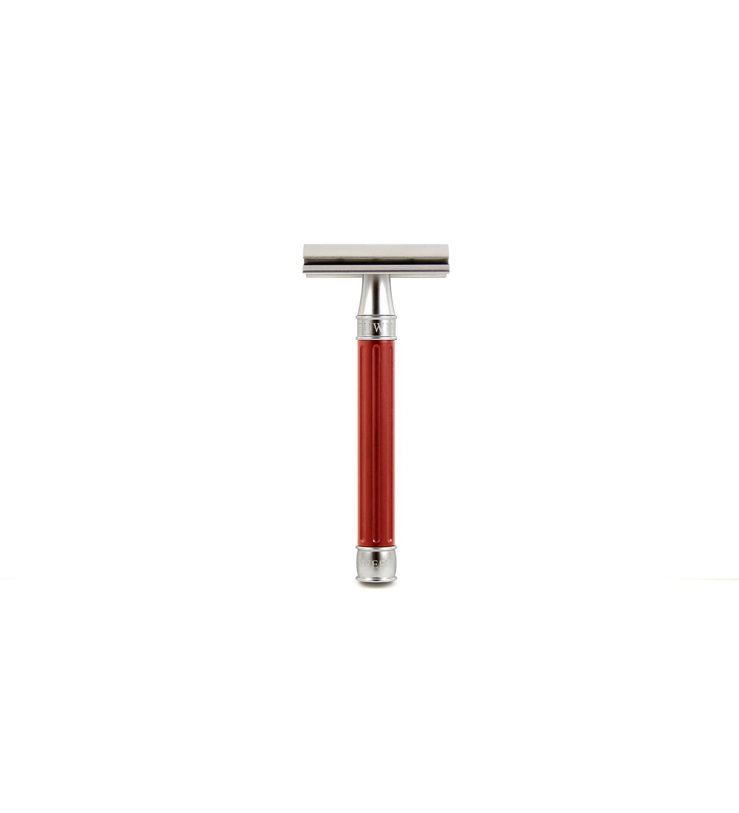 Buy Edwin Jagger 3ONE6 Stainless Steel Red DE Safety Razor - Premium Quality International Shipping Available - Buy Online on GoSupps.com