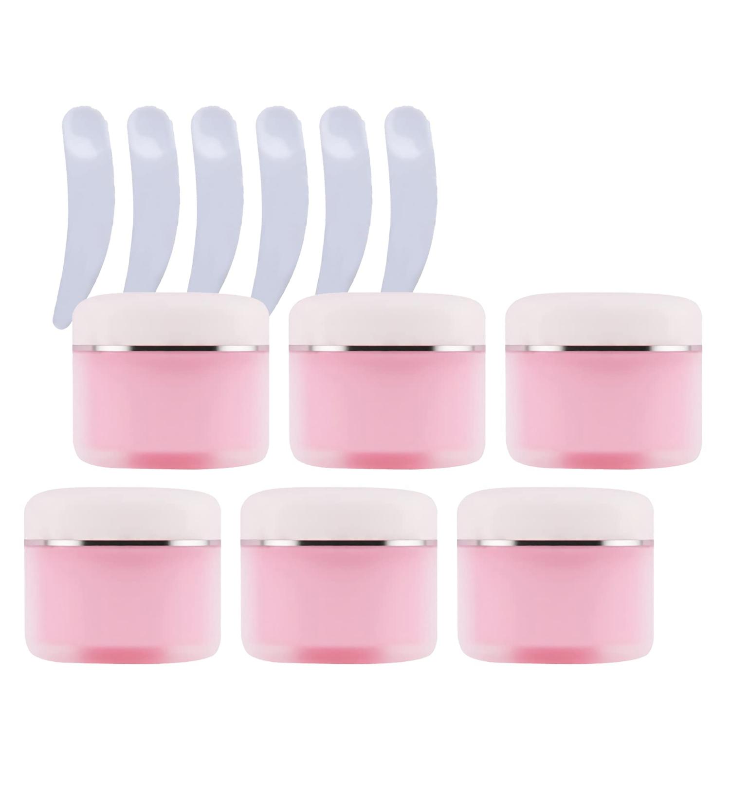 Zeoabsy Double-Walled Plastic Cream Can - 6 Pack 50ml Screw Cap Cosmetic Containers for Gels & Creams - Ideal for International Shipping - Buy Online on GoSupps.com