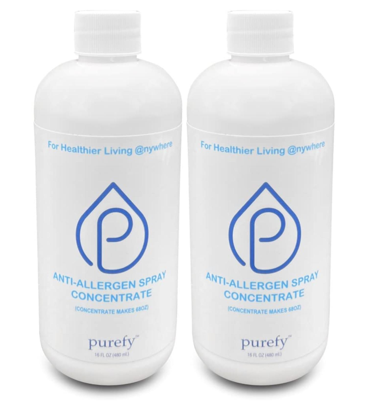 Anti-Allergen Spray Concentrate 16oz 2pk | Hypoallergenic Unscented Baby Safe | Eliminate Odors & Irritants for a Healthier Home - Buy Online on GoSupps.com