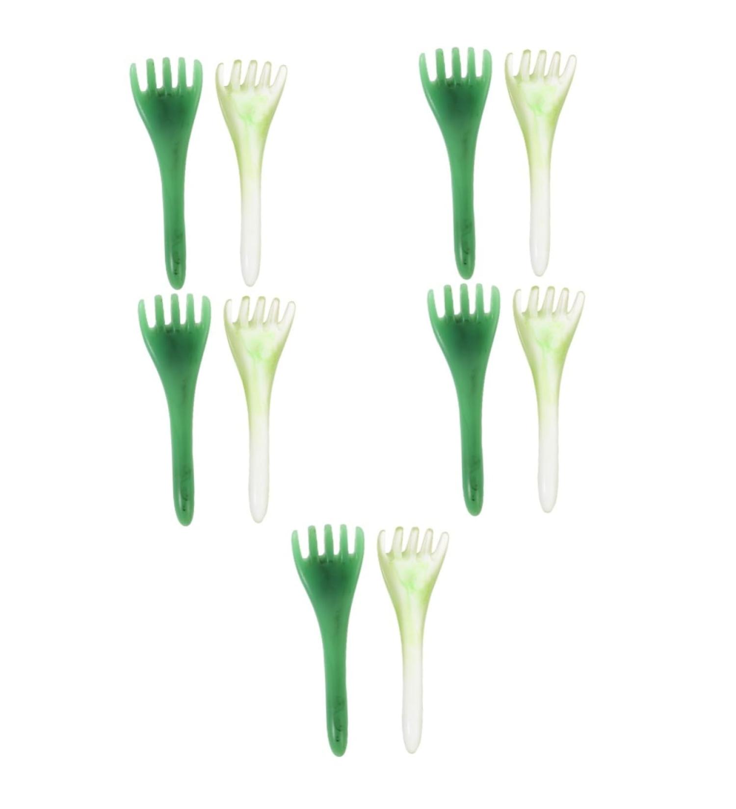 Frcolor 10 STK Hair Comb Massage Gear - Gray Curly Wing Electric Head Massager & Gua Sha Stone Comb for Women - Buy Online on GoSupps.com