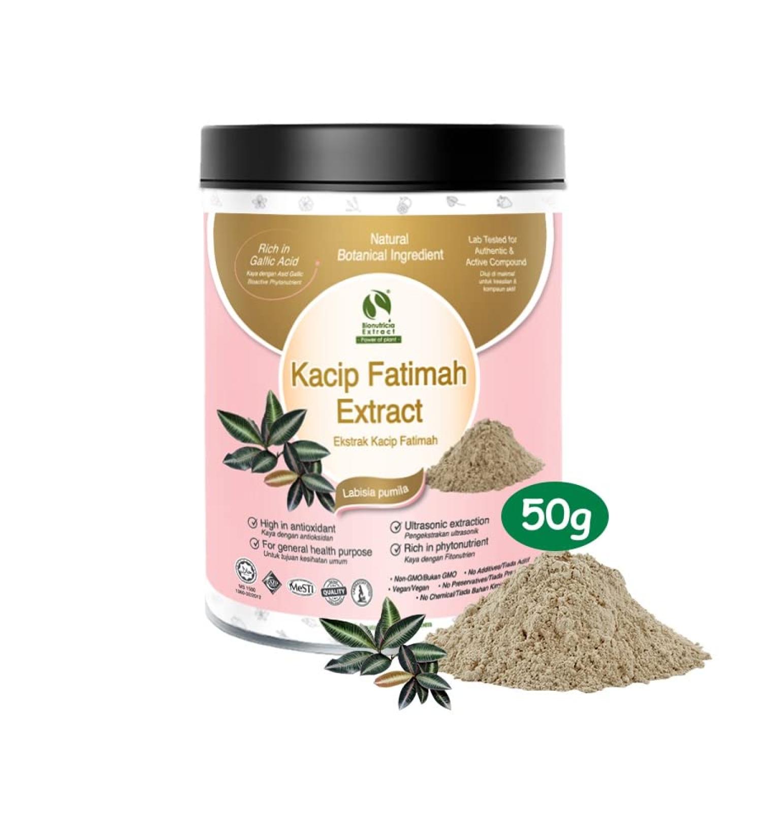 10x Natural & Pure 100:1 Kacip Fatimah Powder Extract 0.3-0.10% Gallic Acid Malaysia 50g - Buy Online on GoSupps.com