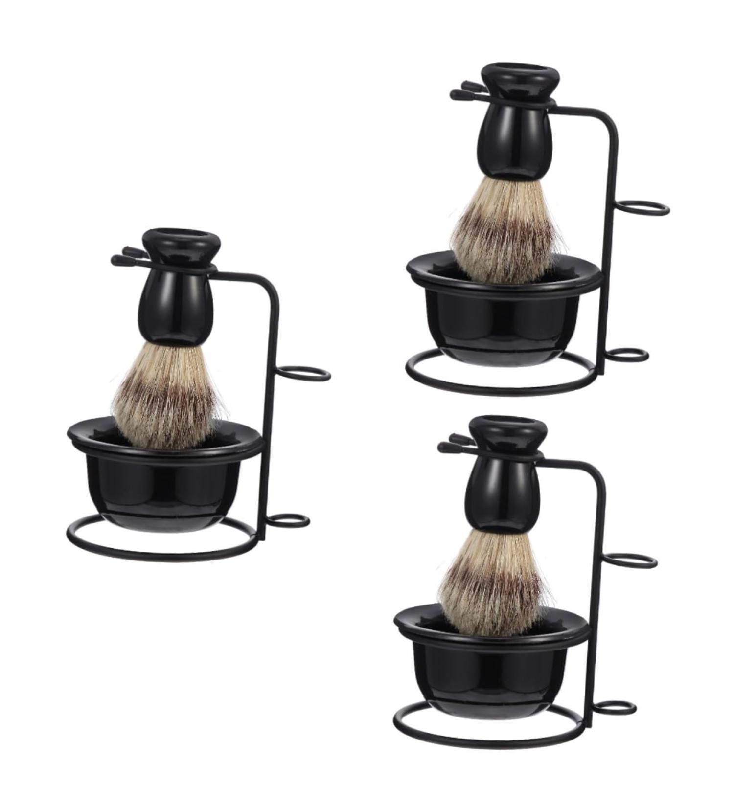 FOMIYES Men's Grooming Kit - 3 Sets Beard Care with Razor Brush Holder & Shaving Bowl - Premium Cosmetology Supplies for Beard Maintenance - Buy Online on GoSupps.com