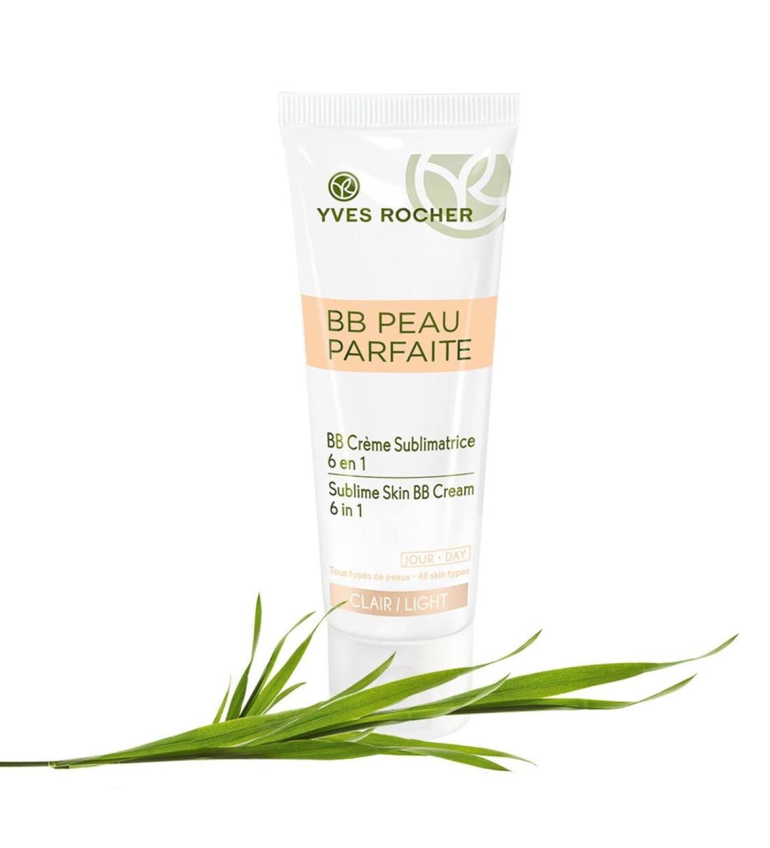 Yves Rocher Peau Parfaite Sublime Skin BB Cream 6-in-1 Clair Light - Tinted Moisturizer for Light Cool Skin - 50ml - Buy Online on GoSupps.com