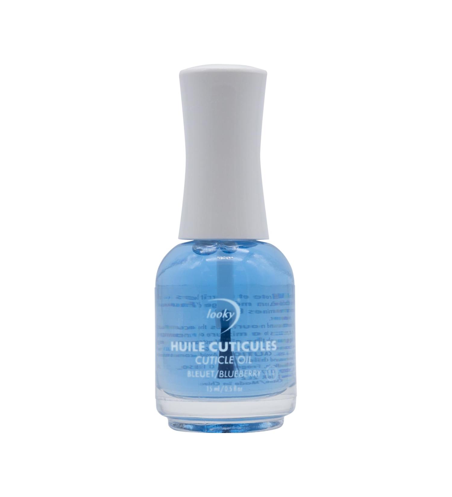 Looky Cuticle Oil - Blueberry Scent - Nourishing Jojoba Oil with Vitamins E & B - Moisturizes Revitalizes Nails Strengthens Cuticles - Fast-Absorbing Non-Greasy - Salon Quality Nail Health Essential - 15ml (0.5fl oz) #11 Blueberry