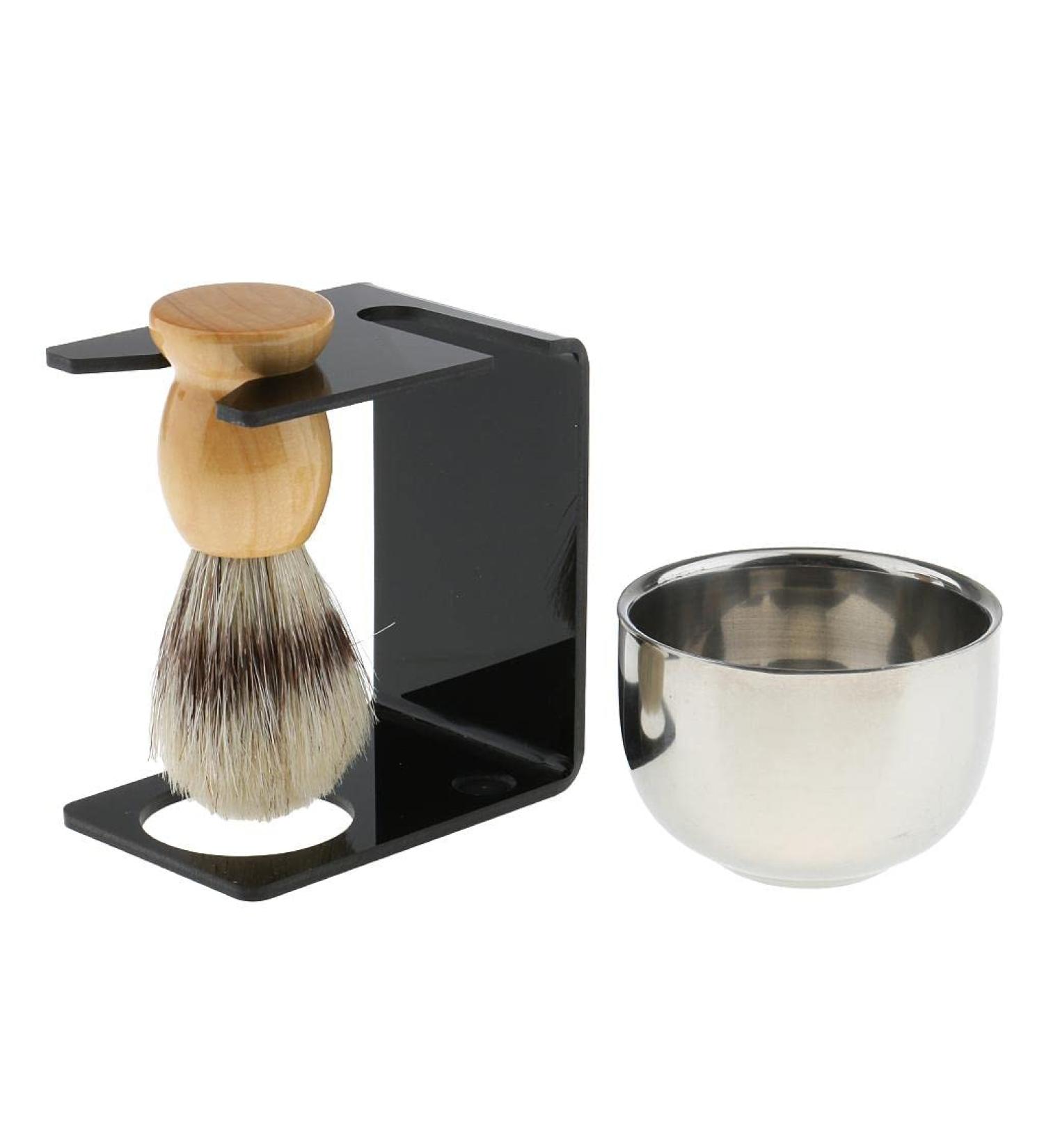 TIUIMK Deluxe Rasierset - Durable Beard Brush & Soap Shell - Perfect for Daily Use & Gifts | Corrosion-Resistant - Buy Online on GoSupps.com