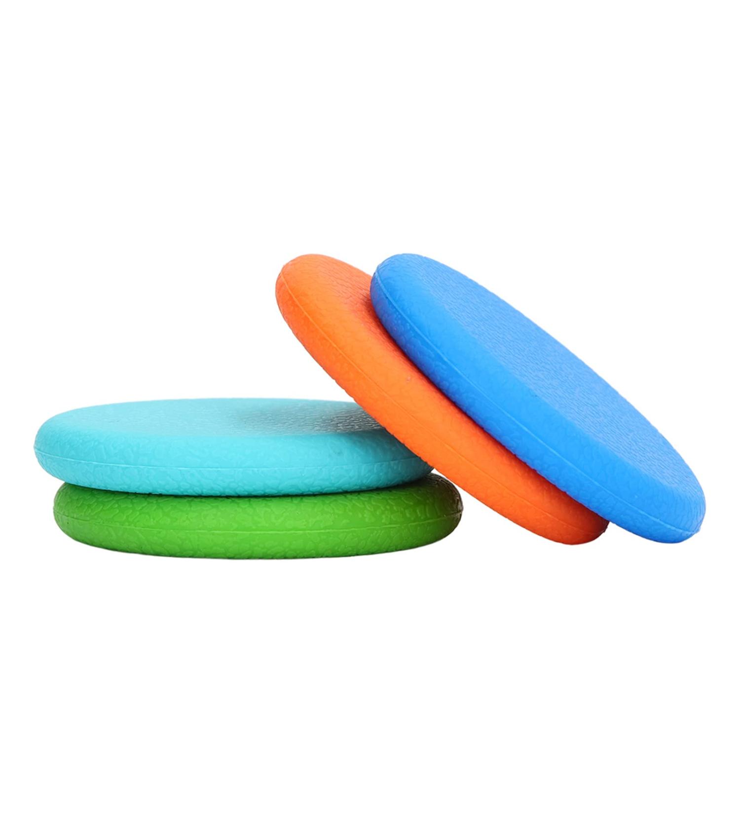 4-Piece Silicone Baby Bite Ring Toy | Sensory Caliper & Food-Grade Infant Toys - Safe & Fun for Teething! - Buy Online on GoSupps.com