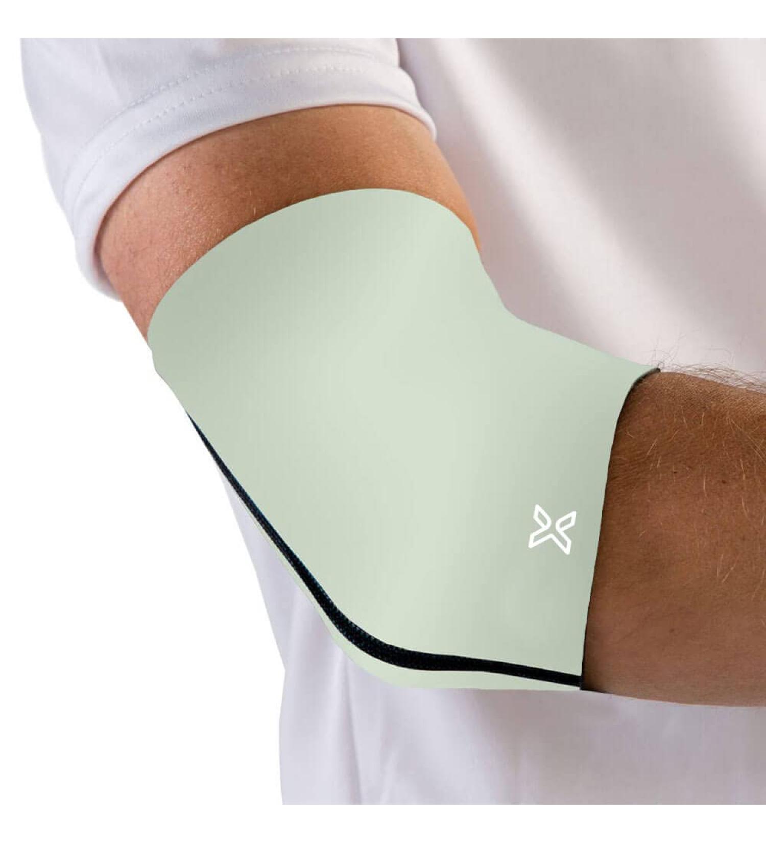 Medical Grade Elbow Compression Sleeve for Golfers & Tennis Elbow Pain Relief - Arthritis & Joint Pain Support for Men & Women (Silver Medium - Buy Online on GoSupps.com