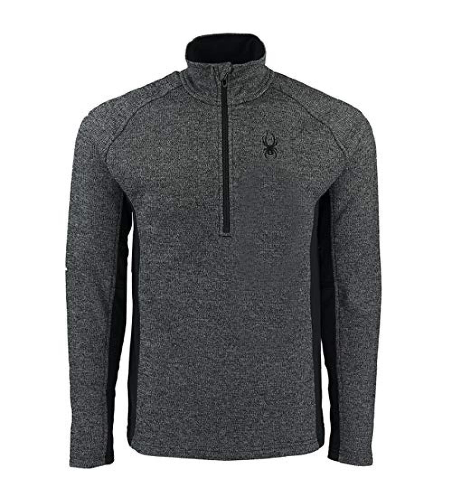 Spyder Men's Outbound Half-Zip Sweatshirt X-Large Black/Limestone