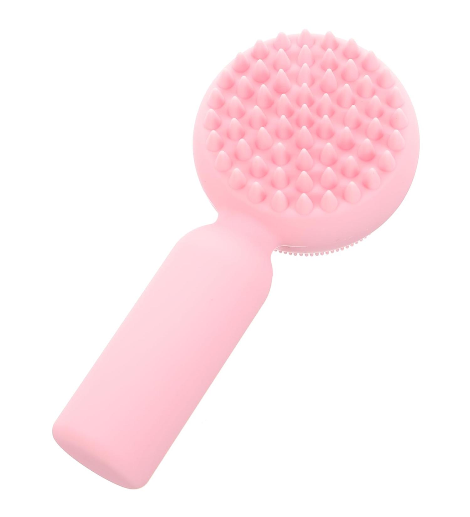 Ipetboom Silicone Face Brush Facial Exfoliator Facial Scrubber for Face Cleaning Scrubber Face Scrub Face Silicone Scrubber Facial Brush Pink Cleansing Brush 3d Manual Silica Gel 11x5cm Pink - Buy Online on GoSupps.com