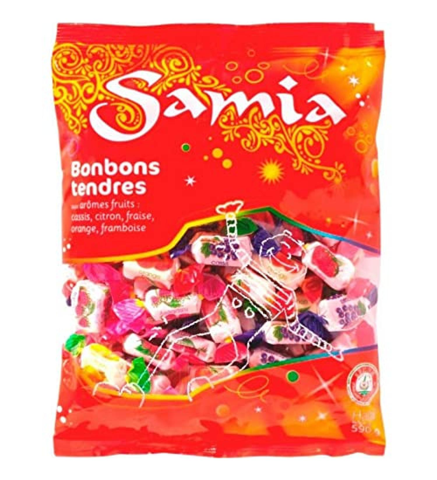 Samia Halal Soft Sweets with Fruit Aromas 590g (Pack of 4)