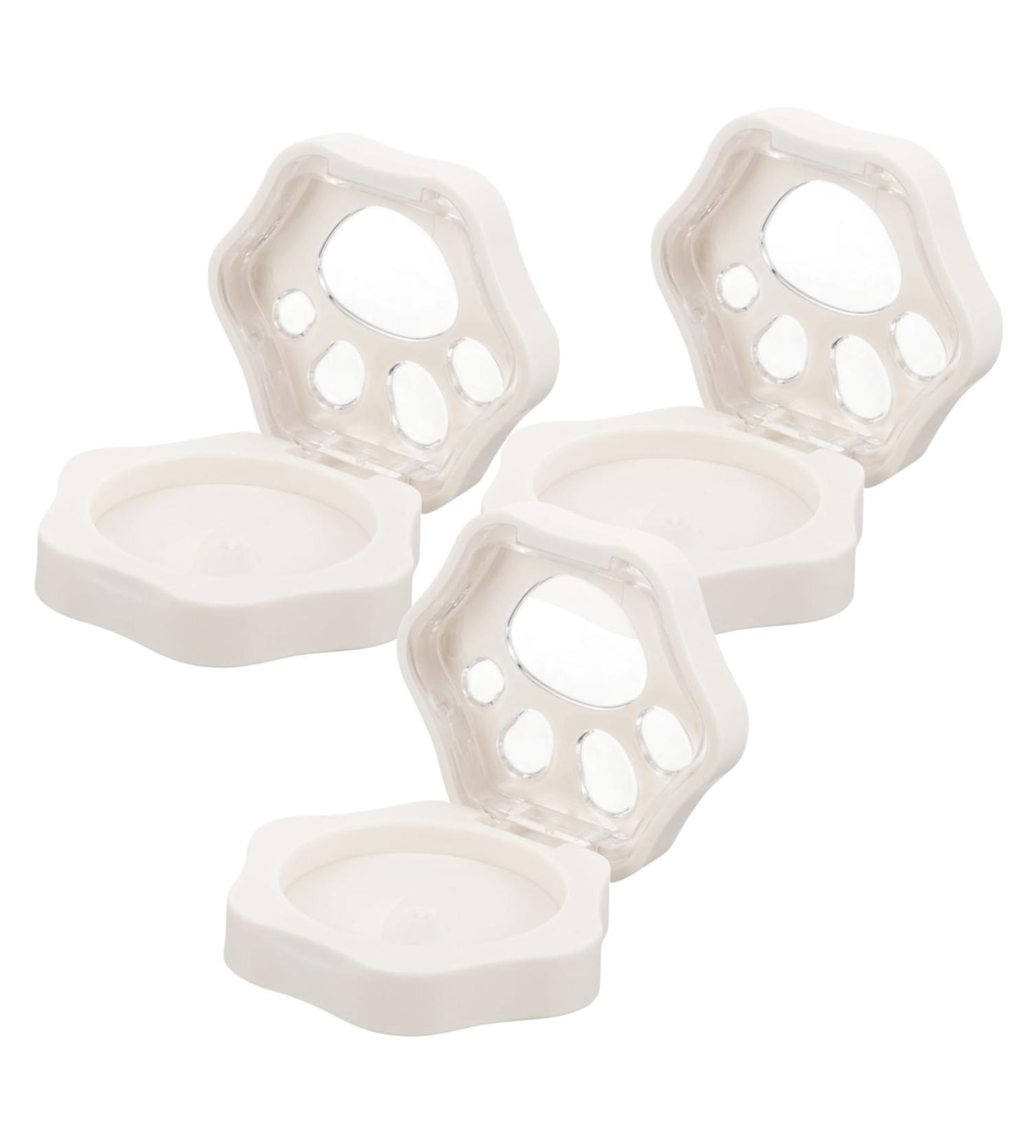 Didiseaon 3pcs Blush Palette Eyeshadow Eye Shadow Cosmetic Containers Empty Lipstick Pallet White Plastic - Buy Online on GoSupps.com