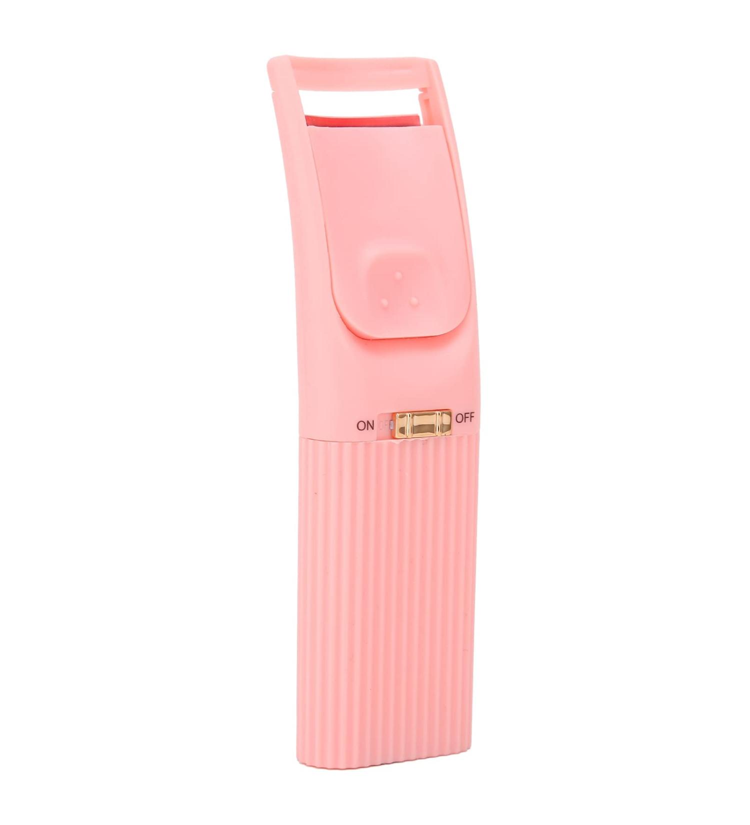 Qukaim Mini Eyelash Curler Heated Eyelash Curler Handheld Electric Intelligent Temperature Control Long-Lasting Styling Mini Pink Curler - Buy Online on GoSupps.com