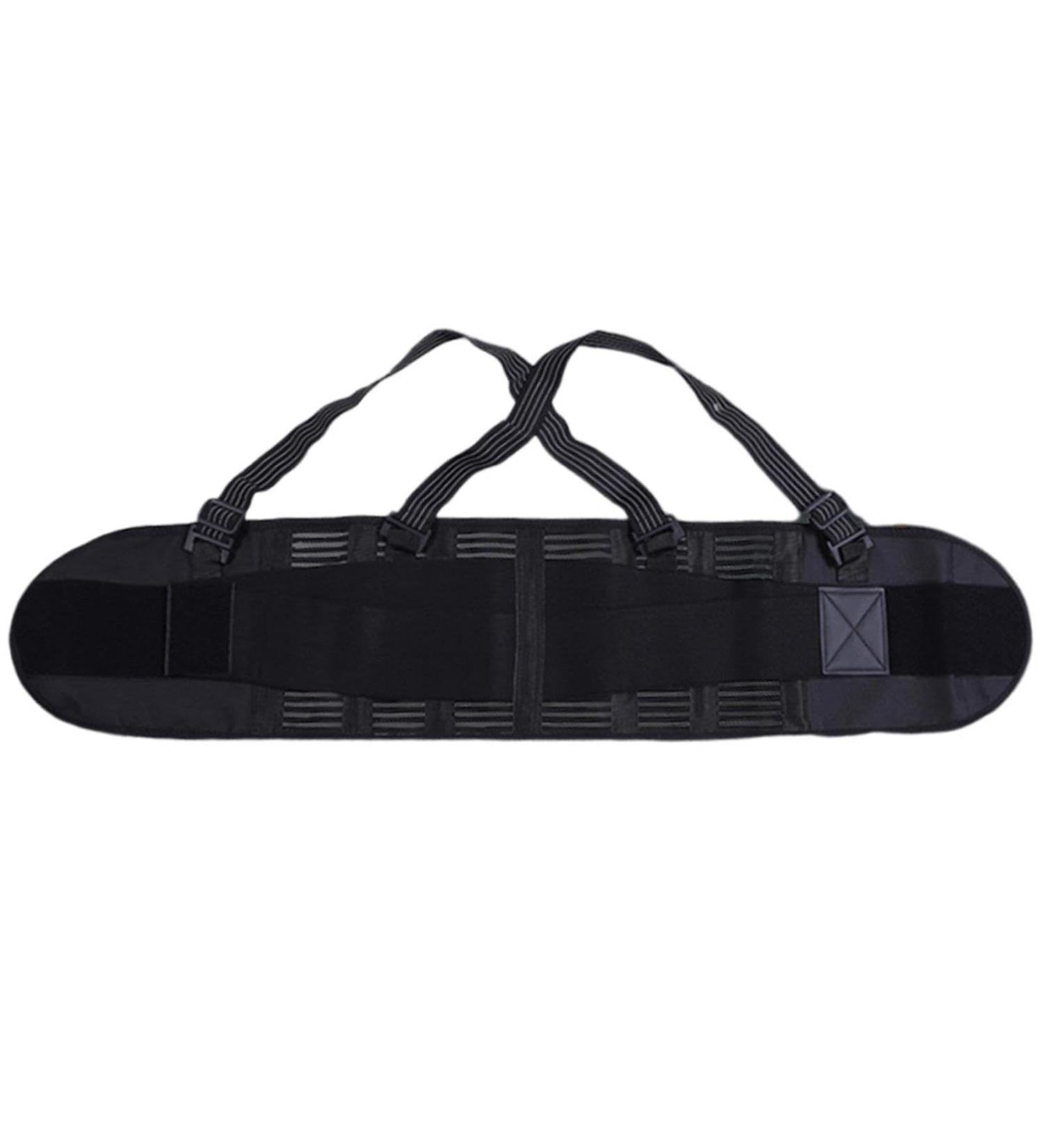 Adjustable Back Brace - Elastic Lumbar Support Belt | Breathable Posture Corrector Protector Lumbar Support Pad Back Brace For Lower Back All-Round Waist Protection  - Buy Online on GoSupps.com