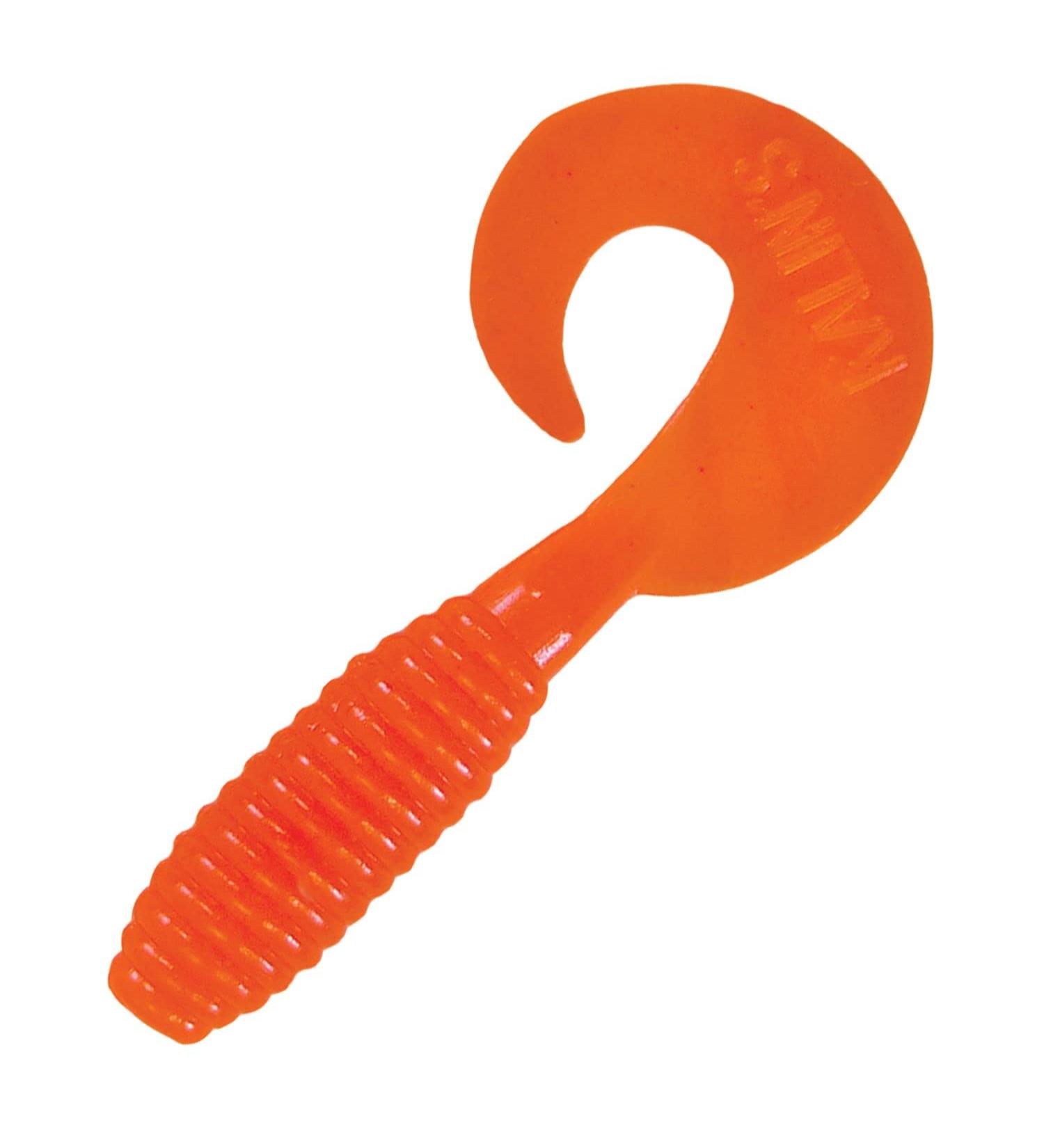 Kalin's Lunker Grubs (10 Pack) Fluorescent Orange 5"