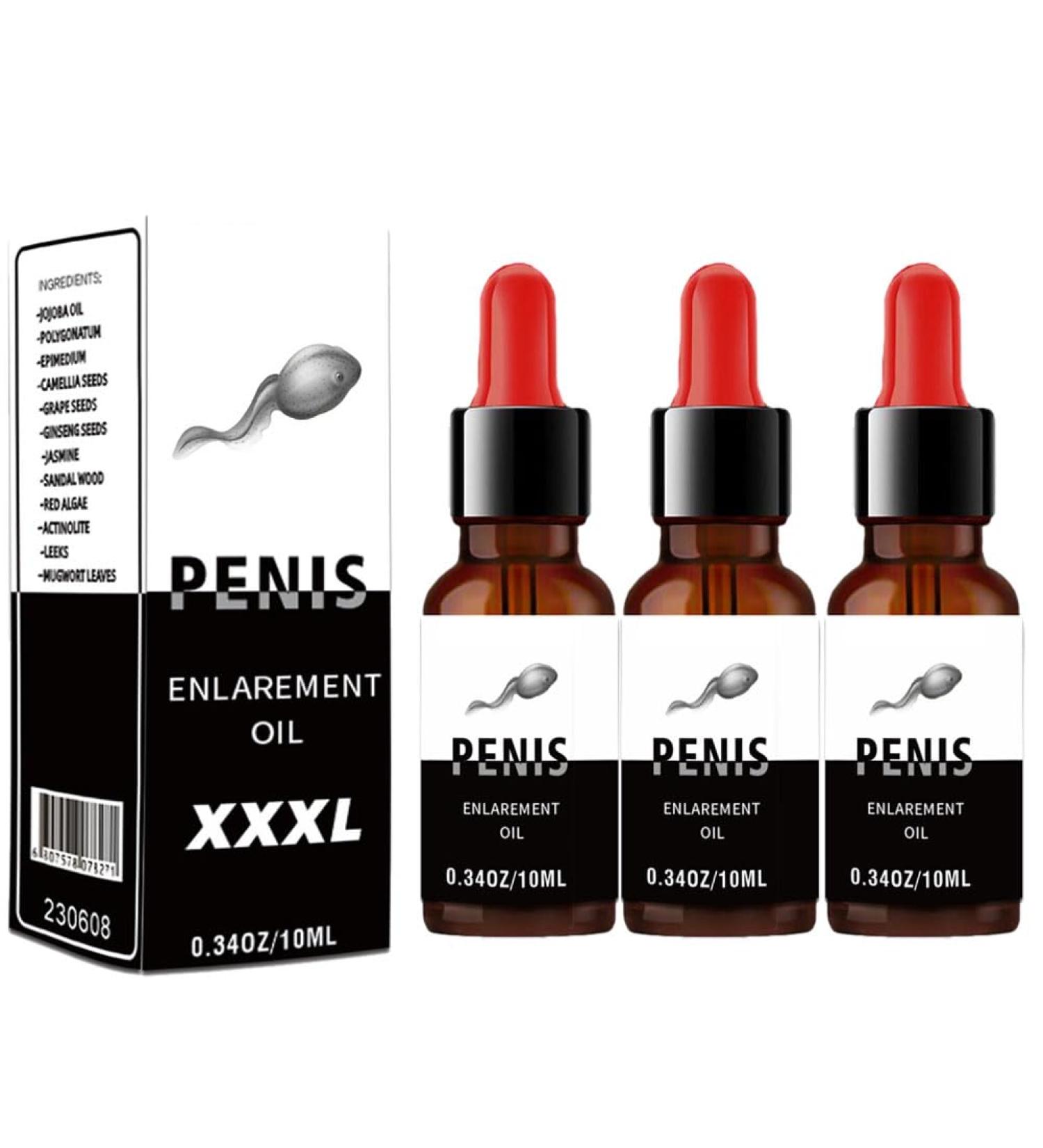 huile de massage am liorant les hommes huile d'agrandissement du p nis pour hommes pour prolonger la vie sexuelle Massage g nital masculin 10 ml Plus grand plus long plus fort (M 3PC) - Buy Online on GoSupps.com