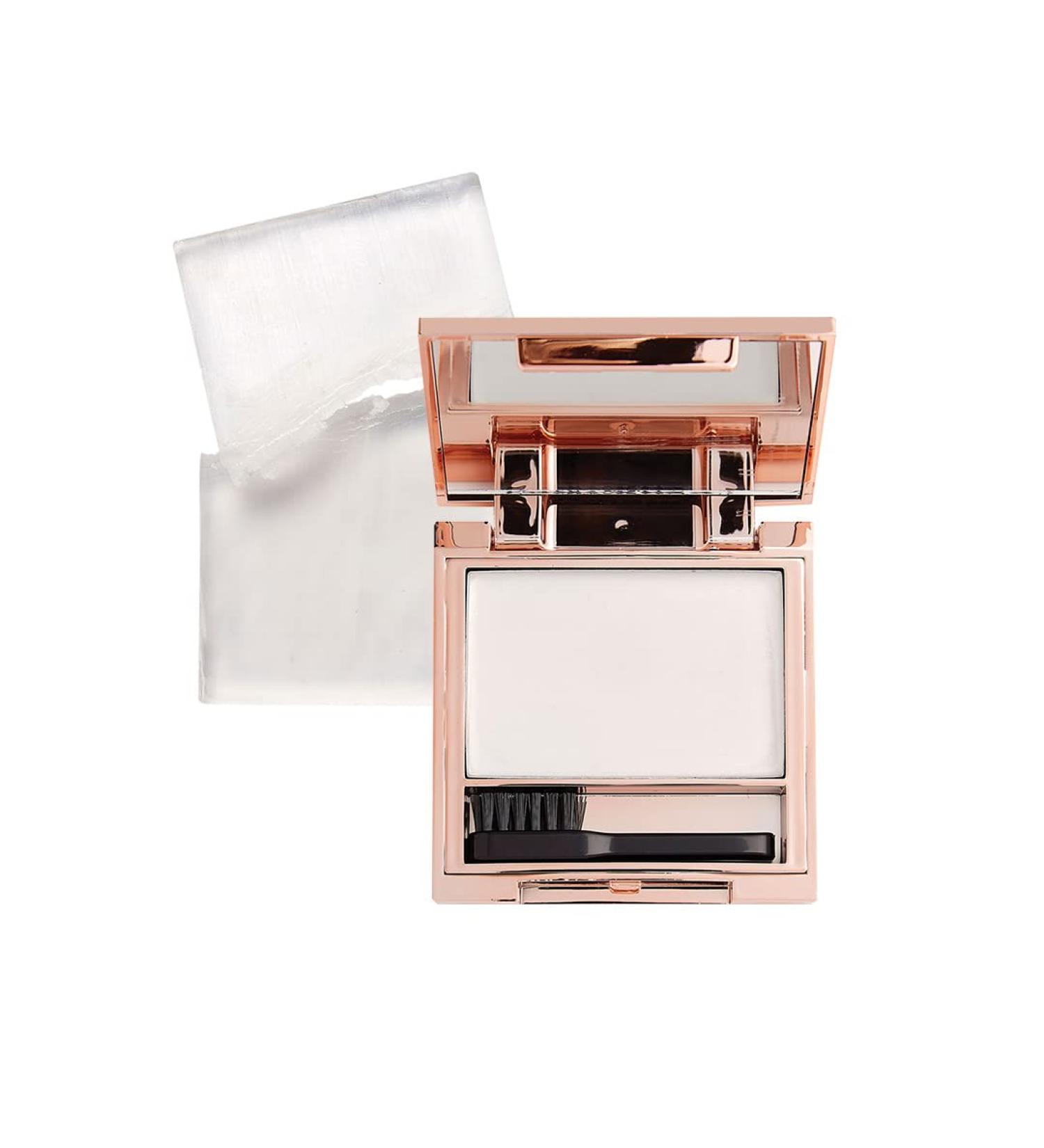 Makeup Revolution Soap Styler Eyebrow Wax Kit - Long Lasting Feathered Brows | Includes Brush & Mirror - 5g - Buy Online on GoSupps.com