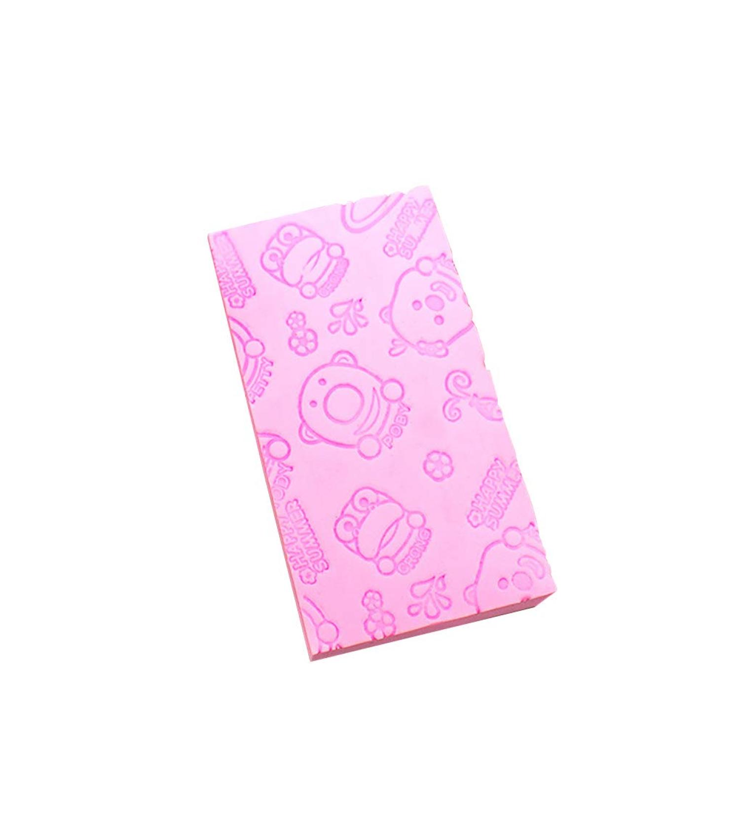Homemagiceer PVA Bath Sponge Exfoliating Body Sponge for Dead Skin Removal & Hand Shower Massage Pink International Shipping Available - Buy Online on GoSupps.com