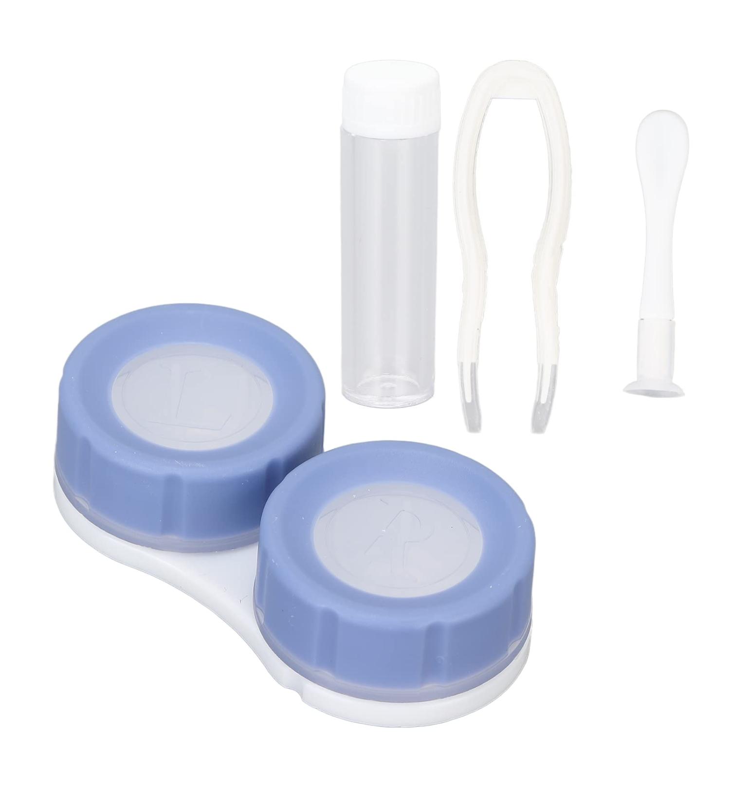 Entatial Purple Portable Contact Lens Box & Solution Tube - Mini Lovely Container for Women - Everyday Use - Buy Online on GoSupps.com
