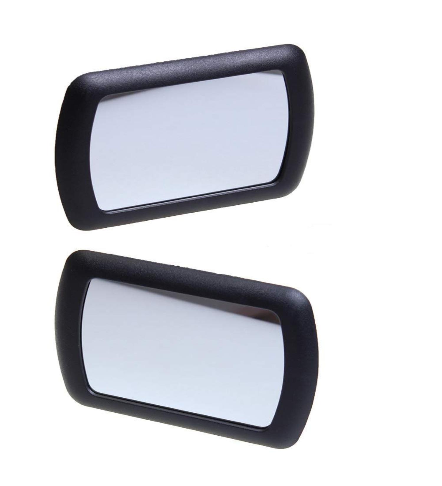 2 Pack Black Deluxe Sun Visor Cosmetic Vanity Mirror Clip for Car Makeup - Auto Supplies 16.9x11cm - Buy Online on GoSupps.com