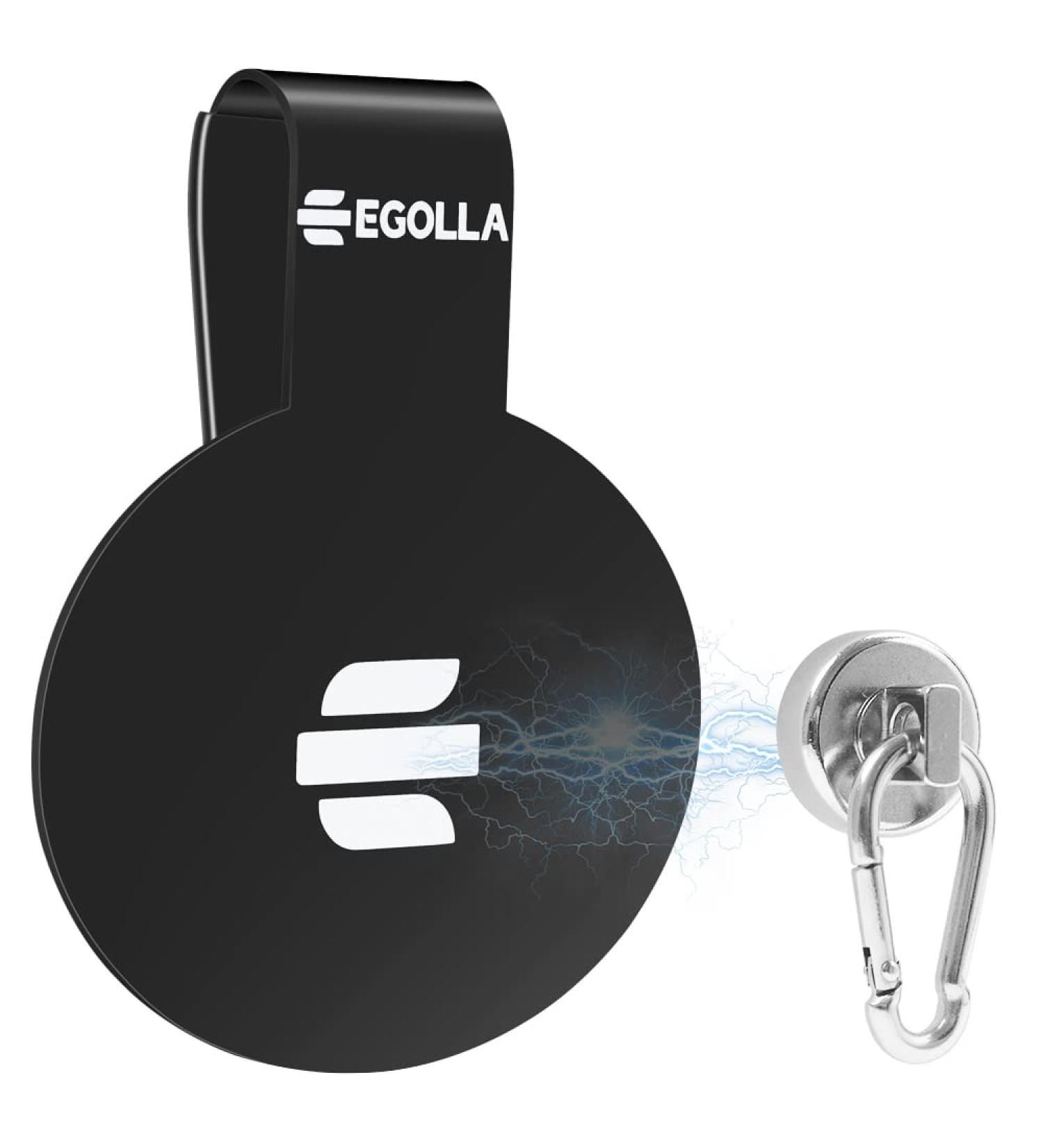 EGOLLA Metal Landing Pad Round - Fast Access Golf Gear Organizer Black - Buy Online on GoSupps.com