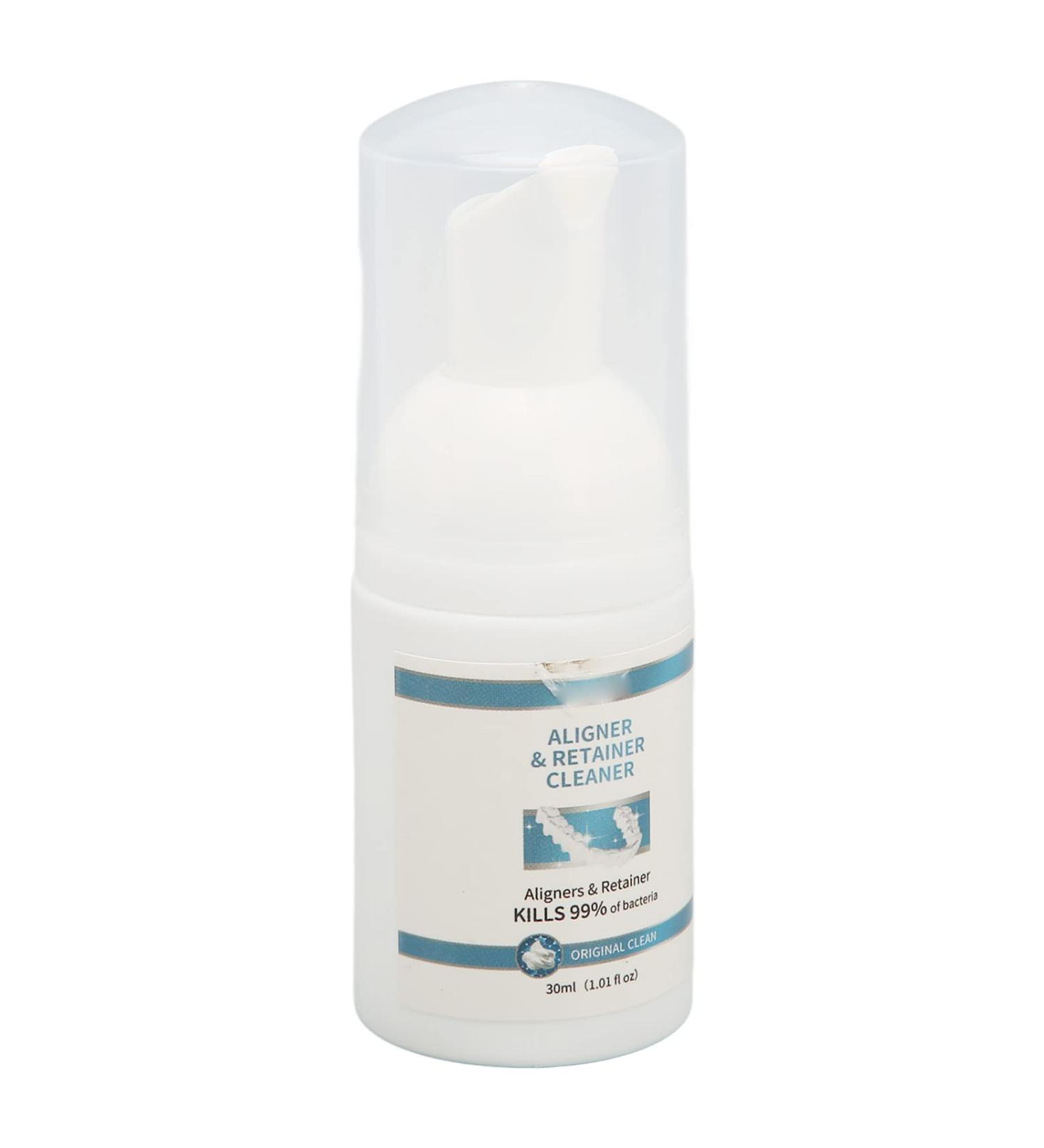 Stain Removal Aligner Cleaner with Mint Extract - Freshen Your Mouth | Retainer Cleansing Foam 30ml - International Shipping Available - Buy Online on GoSupps.com