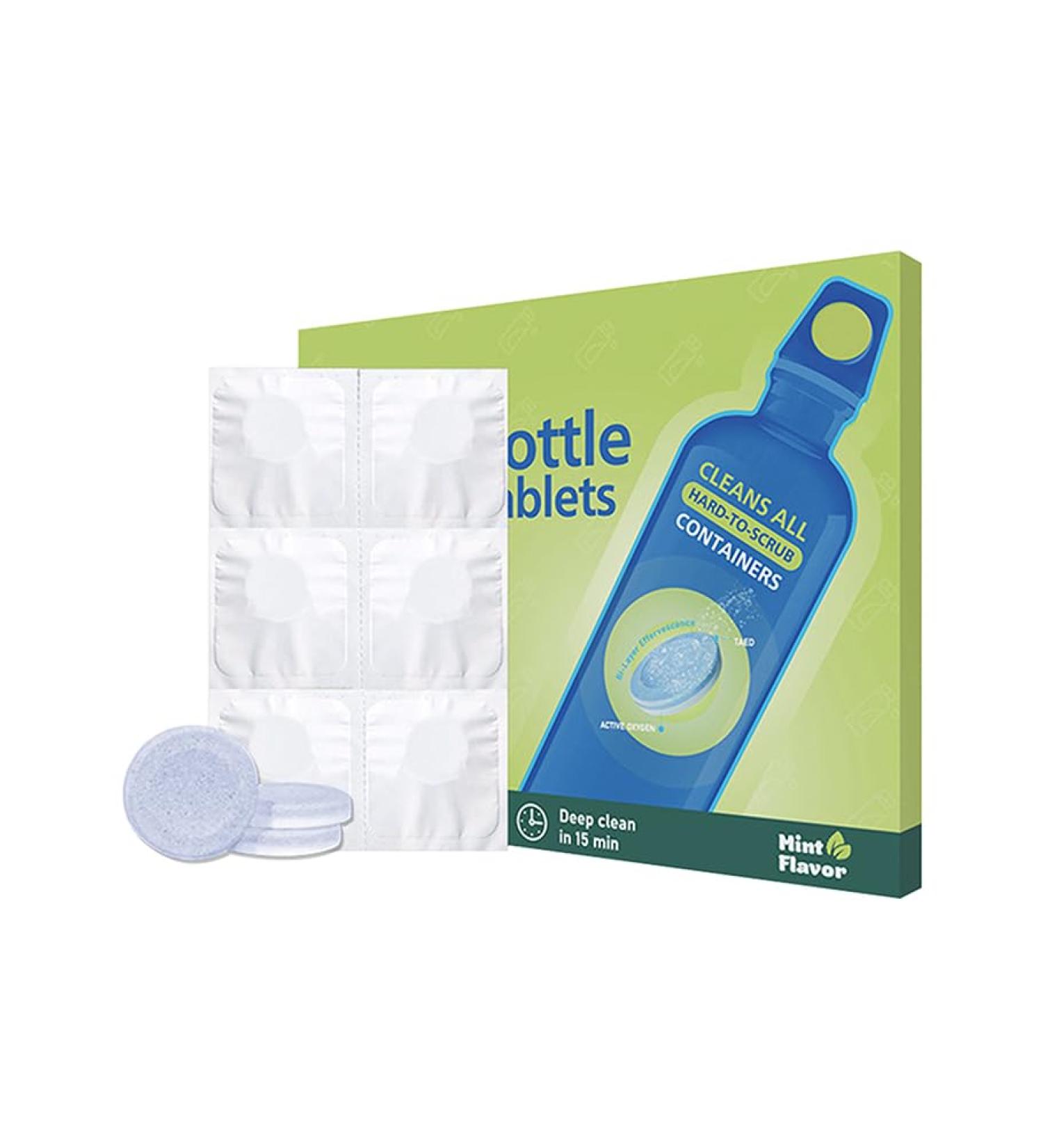 36pcs Water Bottle Cleaning Tablets Cleansing Tablets for Plastics and Glass Drinking Containers Removes Tough Stains and Odors Individual Packaging(size:36pcs) - Buy Online on GoSupps.com