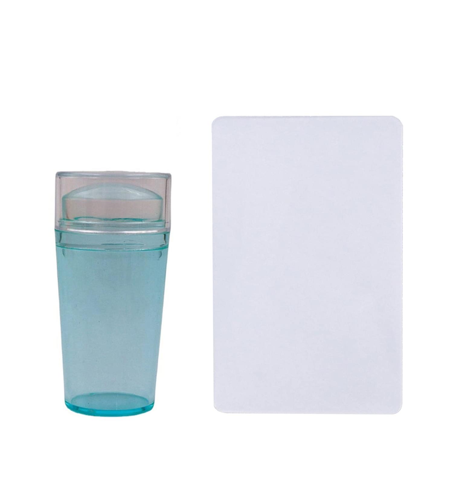 Benoon Fluorescent Blue Nail Art Stamper - Single Head Silicone Nail Tool for Perfect Manicures | Non-Deforming Transparent Design | International Shipping - Buy Online on GoSupps.com