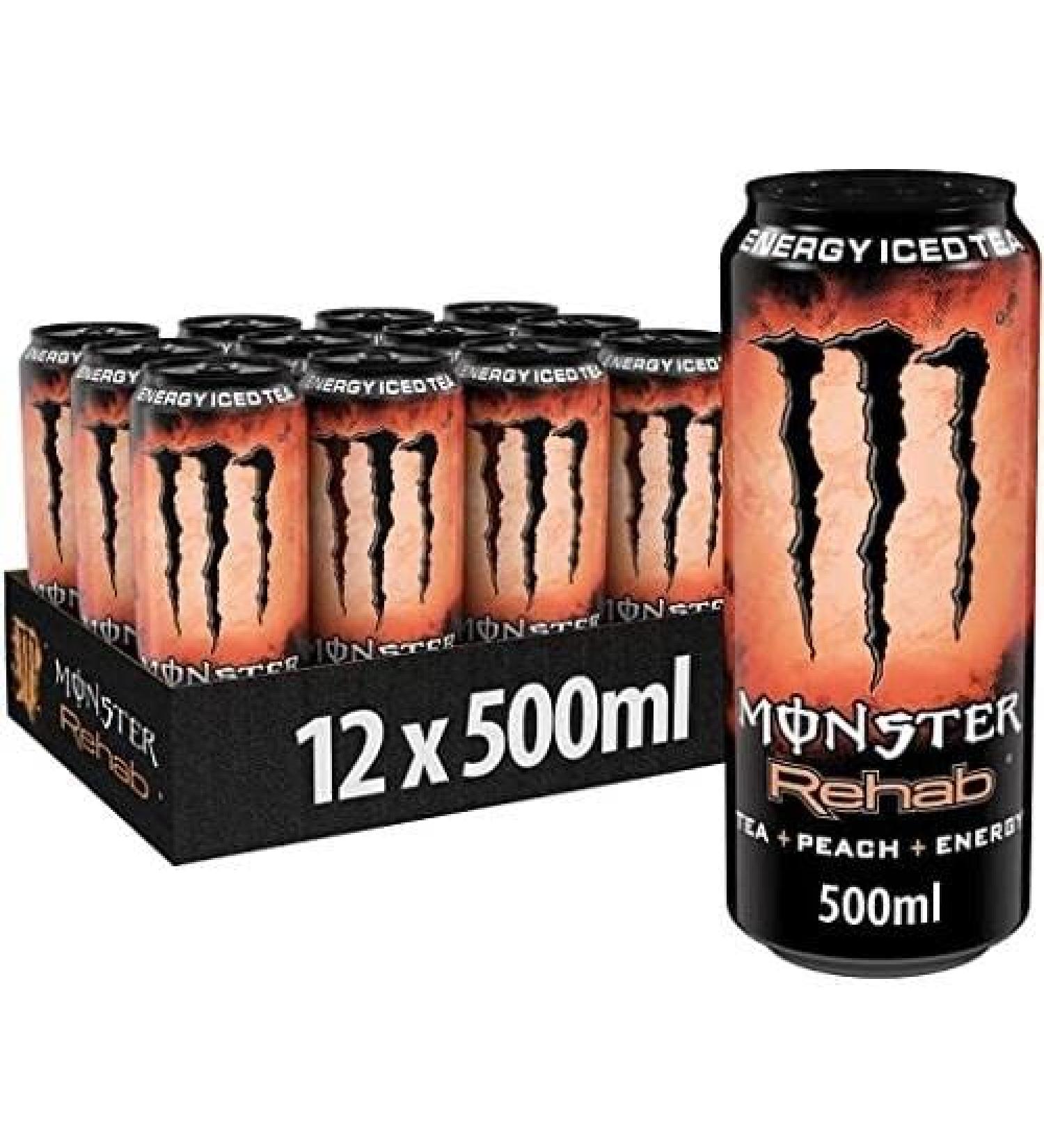 Monster Rehab - Peach - 16.9 - Pack Of 12 - Buy Online on GoSupps.com