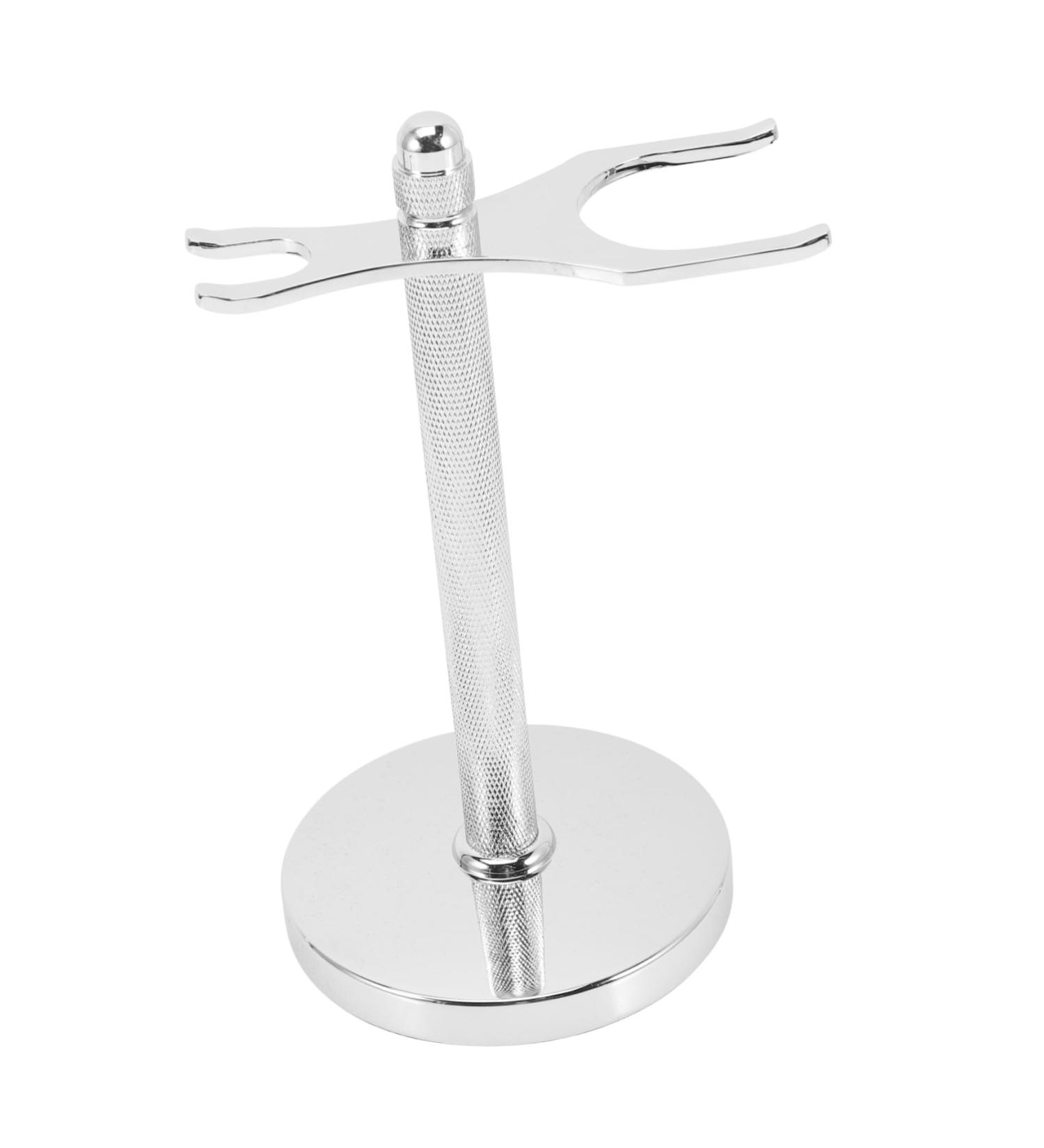 Premium Aluminum Alloy Razor Holder & Shaving Brush Stand - Perfect for Husband's Grooming Kit | International Shipping Available - Buy Online on GoSupps.com