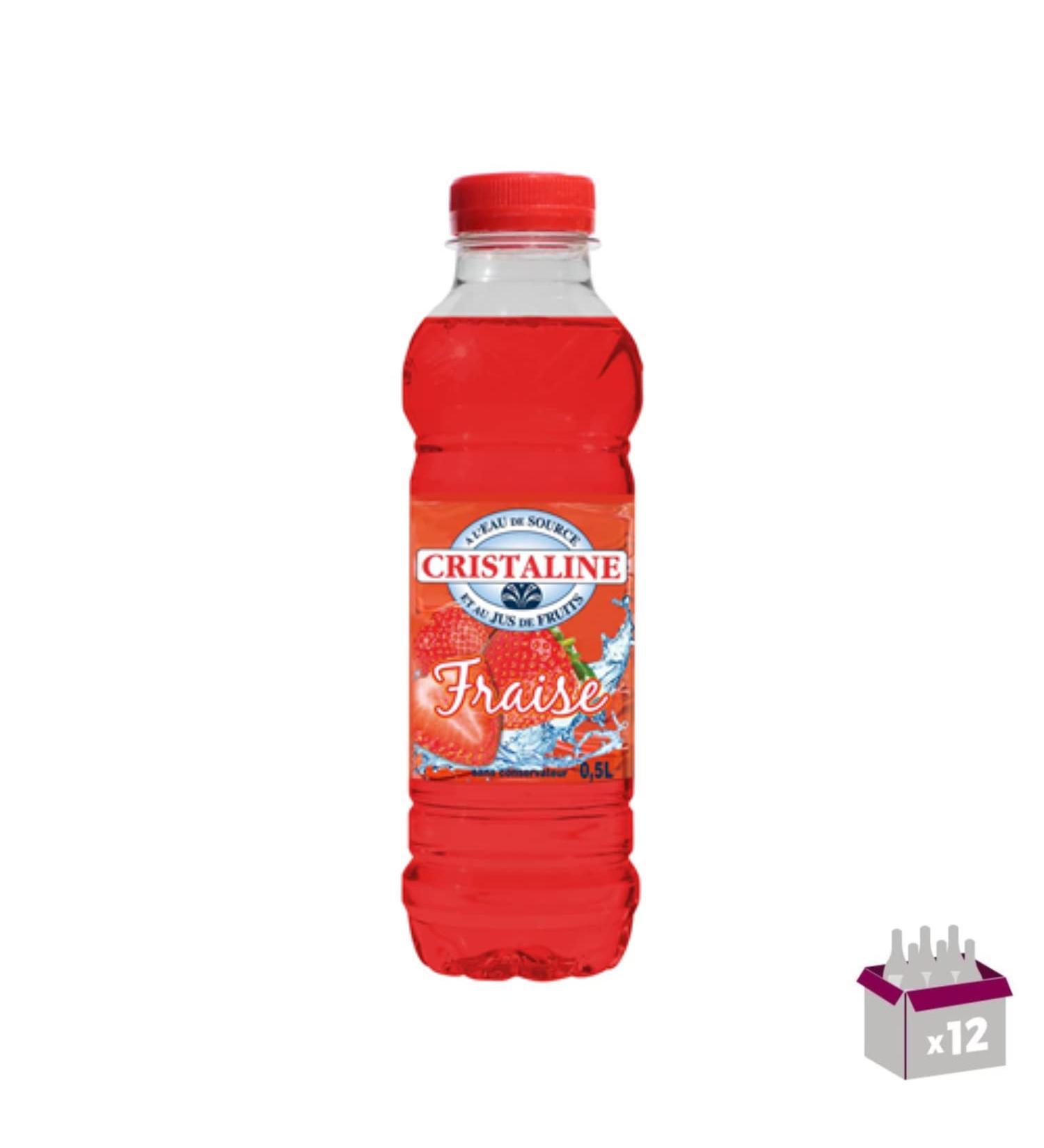 Cristaline au jus de fruit fraise 12 x 50cl