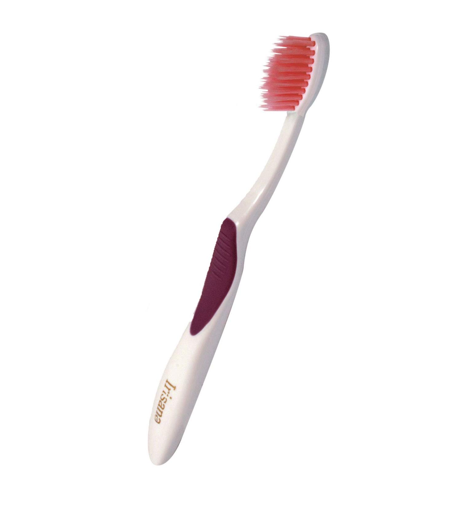 Irisana Medium Toothbrush with Fluoride - 30g | International Shipping Available | Eco-Friendly Oral Care - Buy Online on GoSupps.com