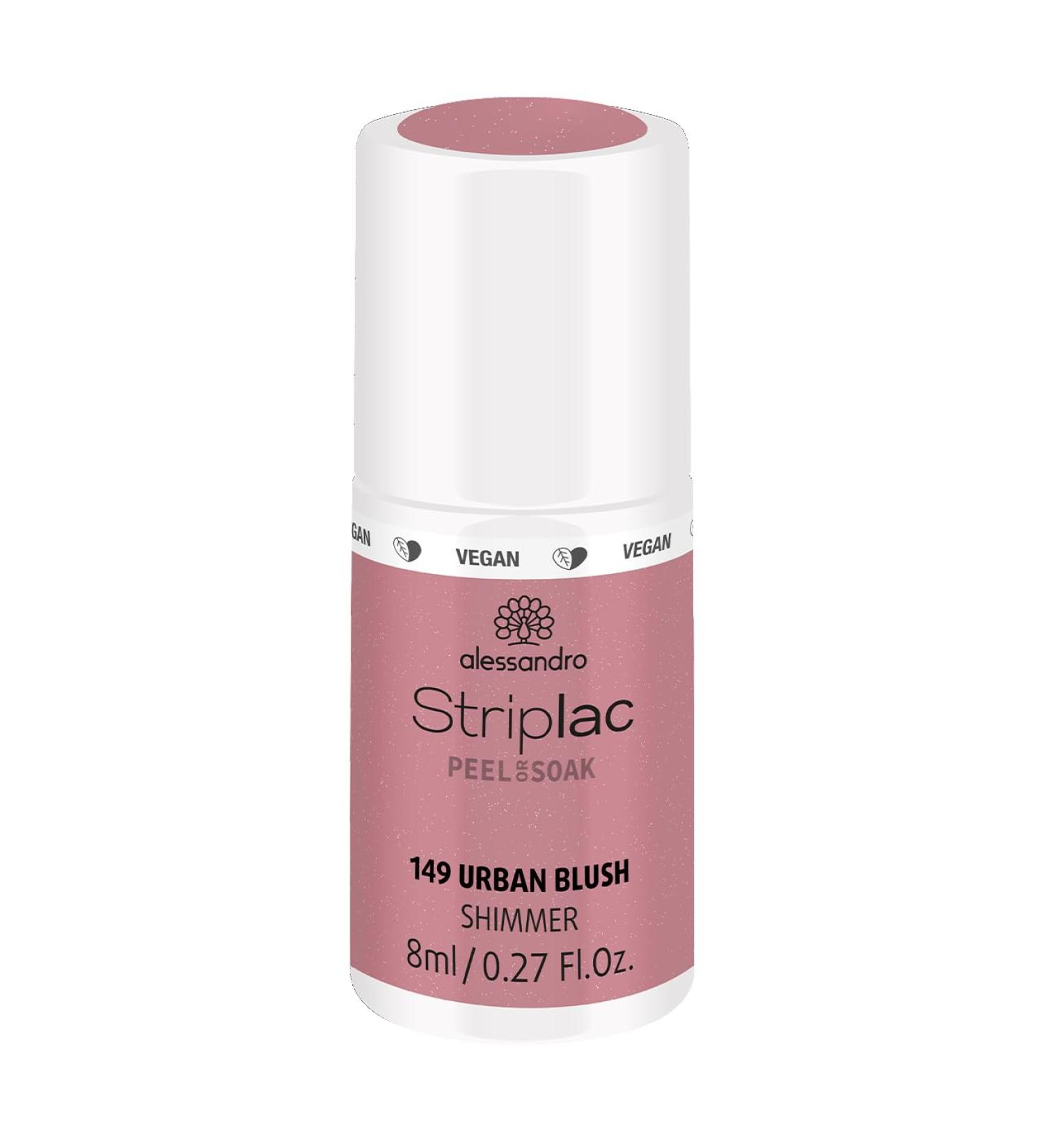 Alessandro Striplac UV Nail Polish Urban Blush - Vegan Peel-Off Long-Lasting & Easy Application - 8ml - Buy Online on GoSupps.com