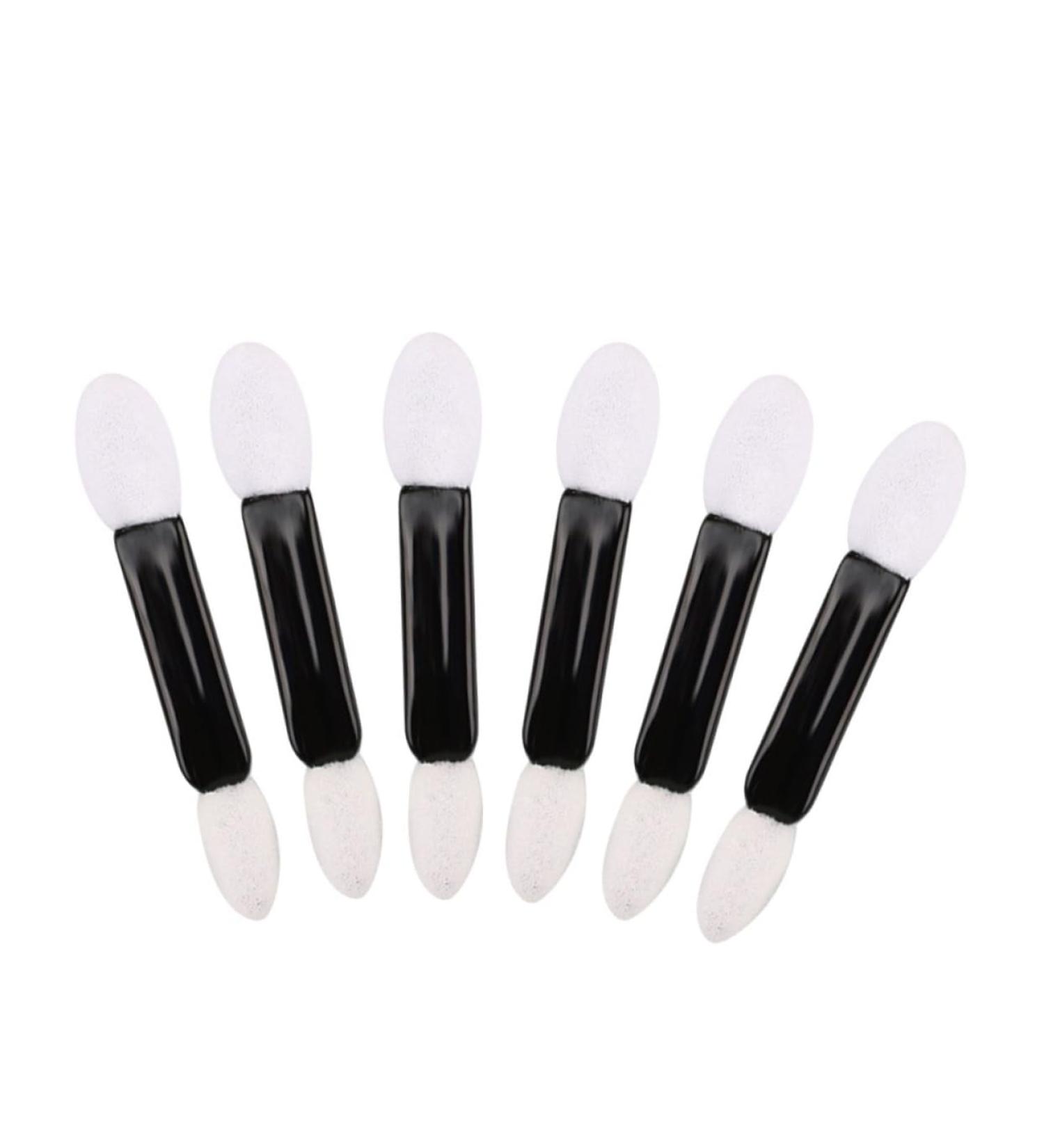 PLAFOPE 50pcs Sponge Dual Eyeshadow Brush Makeup Eyeshadow Brush Kit Eye Shadow The Face Travel Eye Cream M White - Buy Online on GoSupps.com