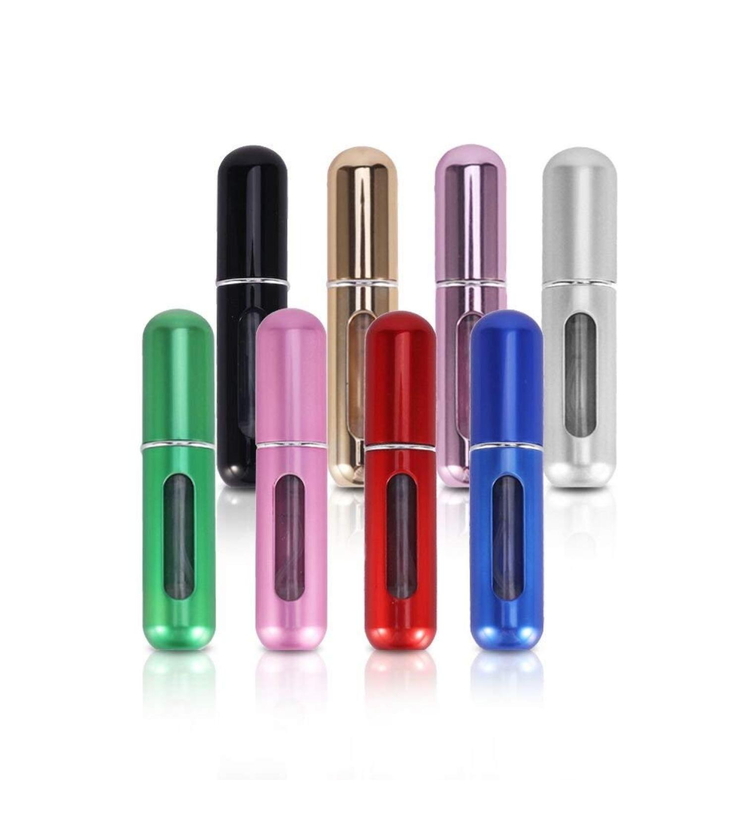 8 Pcs Mini Perfume Atomizer Bottles Perfume Atomizer Refillable Travel Bottles Perfume 5ml Portable Mini Bottle for Travel Spray Scent Pump Case Multicolor Royal Blue Bright Pink Red/Rose Red Light Pink Golden Silver Black Green - Buy Online on GoSupps.com