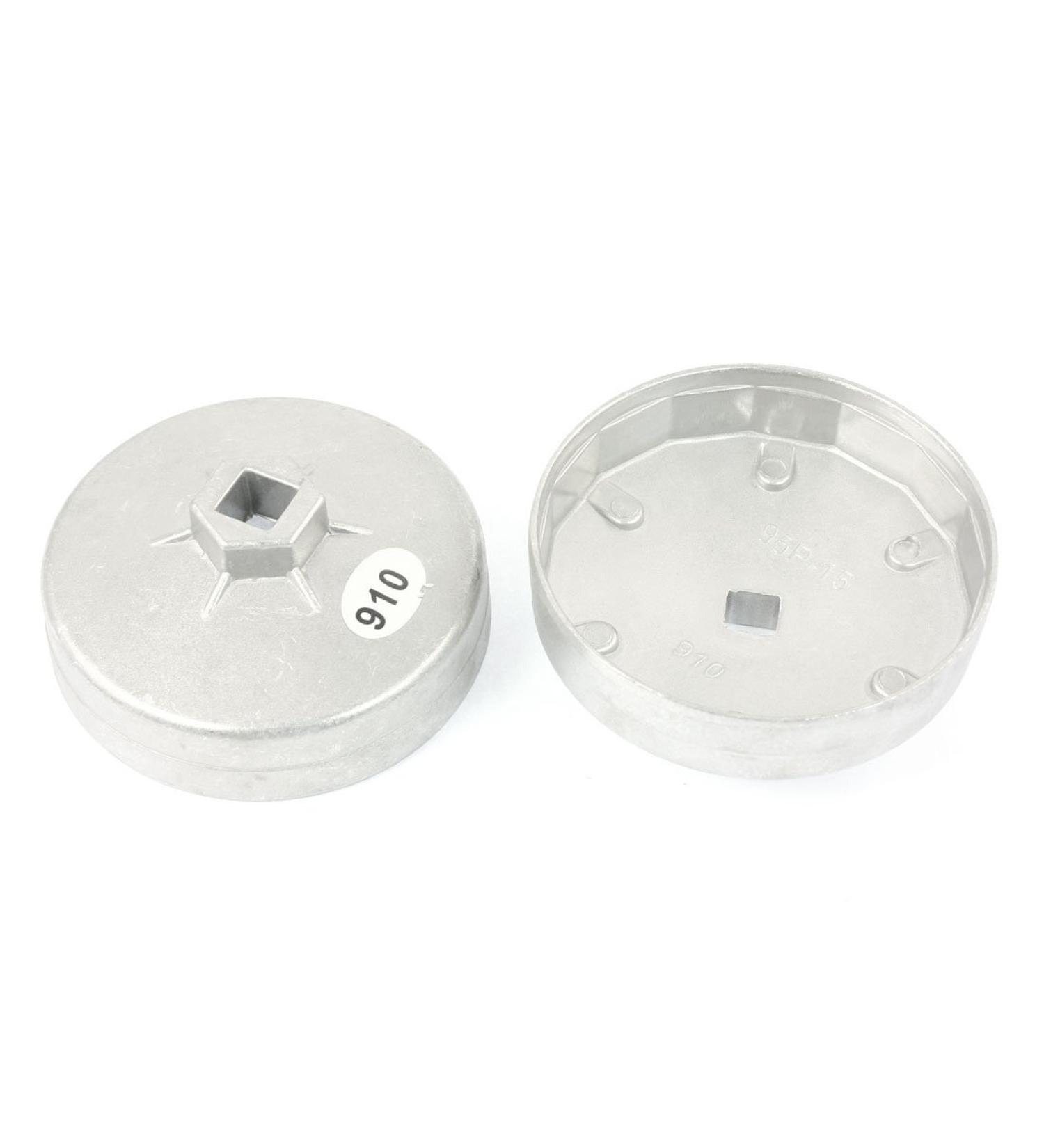 2pcs 95mm 15 Flute Oil Filter Cartridge Cap Wrench Tool Socket Remover