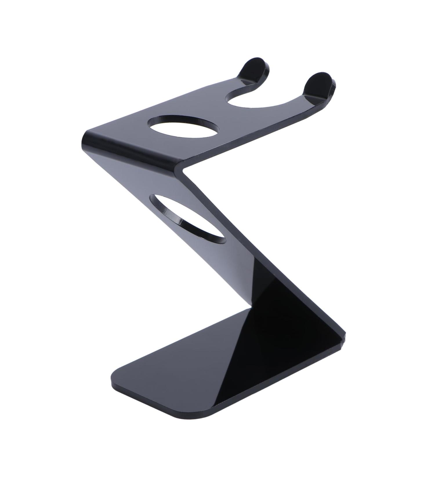 Angoily Men's Beard Brush Holder - Acrylic Mounted Tool Stand for Razors & Brushes - Buy Online on GoSupps.com